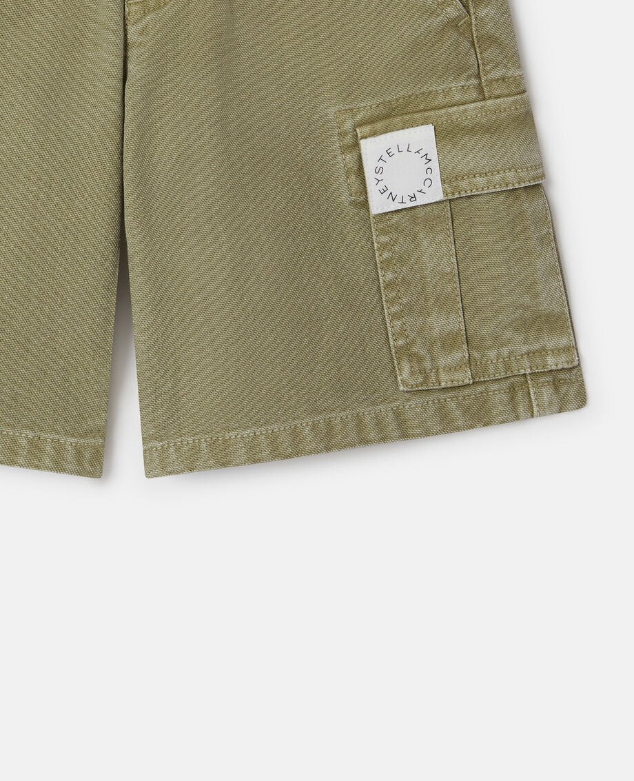 Canvas Cargo Shorts | Khaki