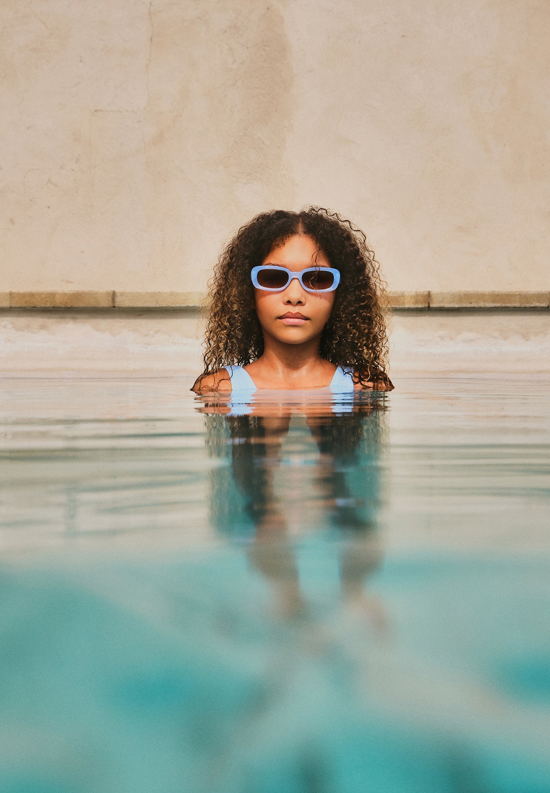 Nika Crepe Swimsuit | Sparkling Sea