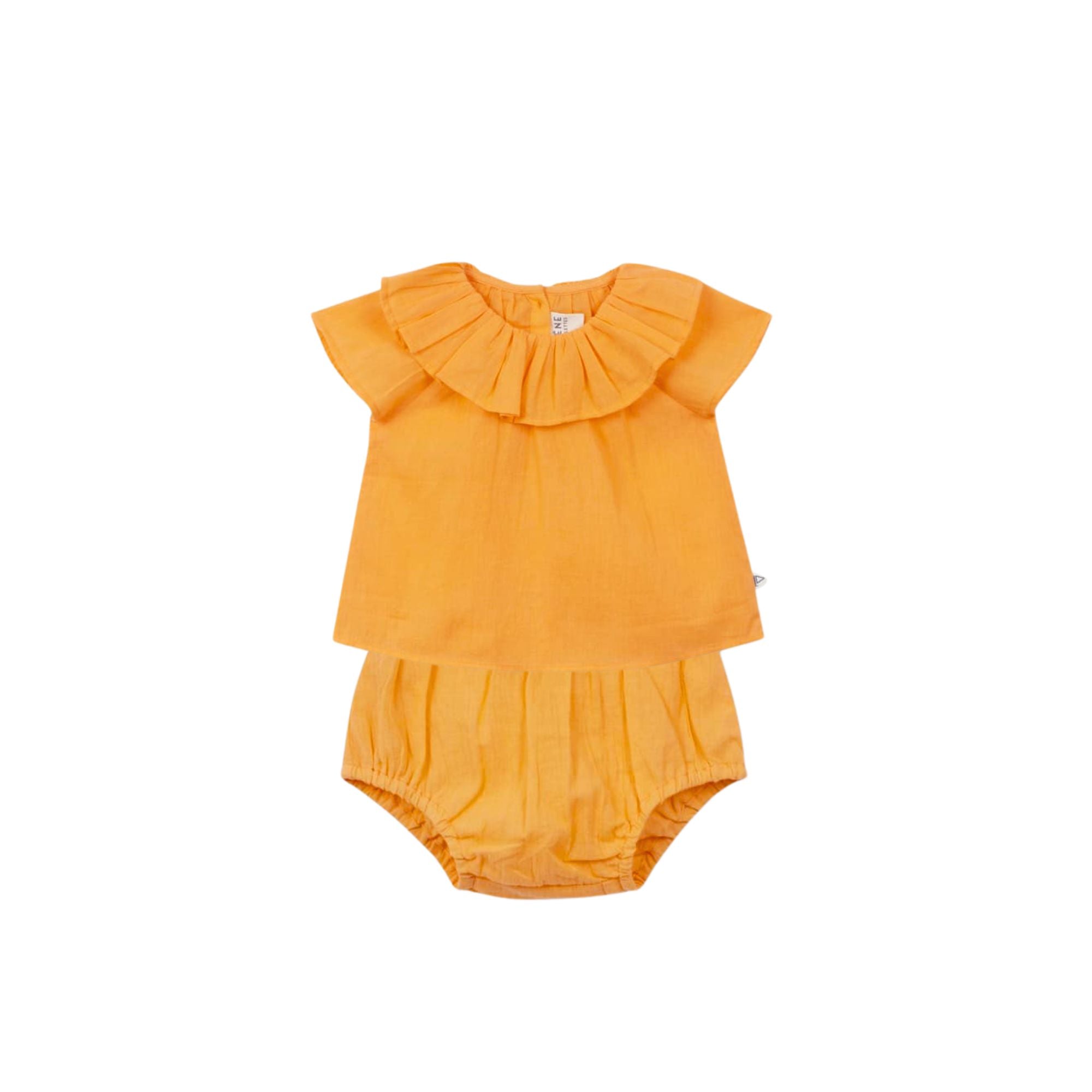 Plain Veil Baby Set | Orange