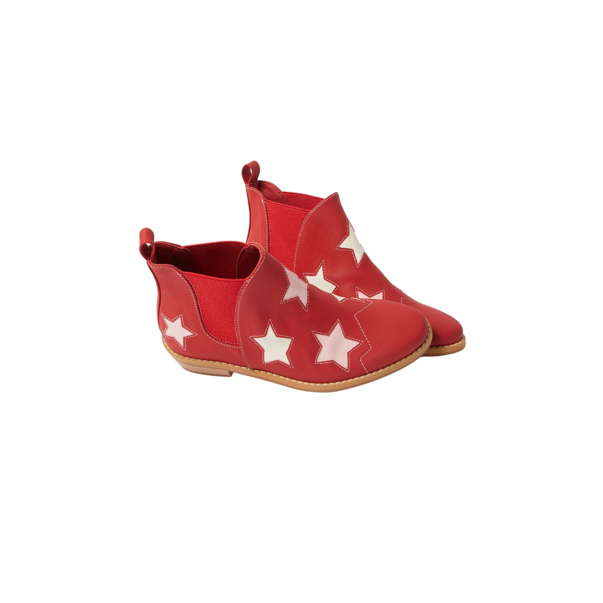 Patch Appliqué Boots | Red