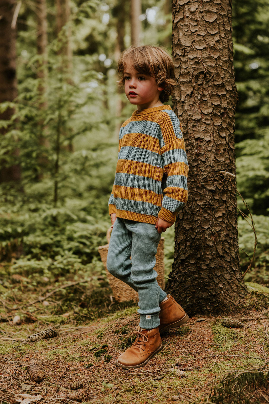 Stripes Knitted Sweater | Sunset