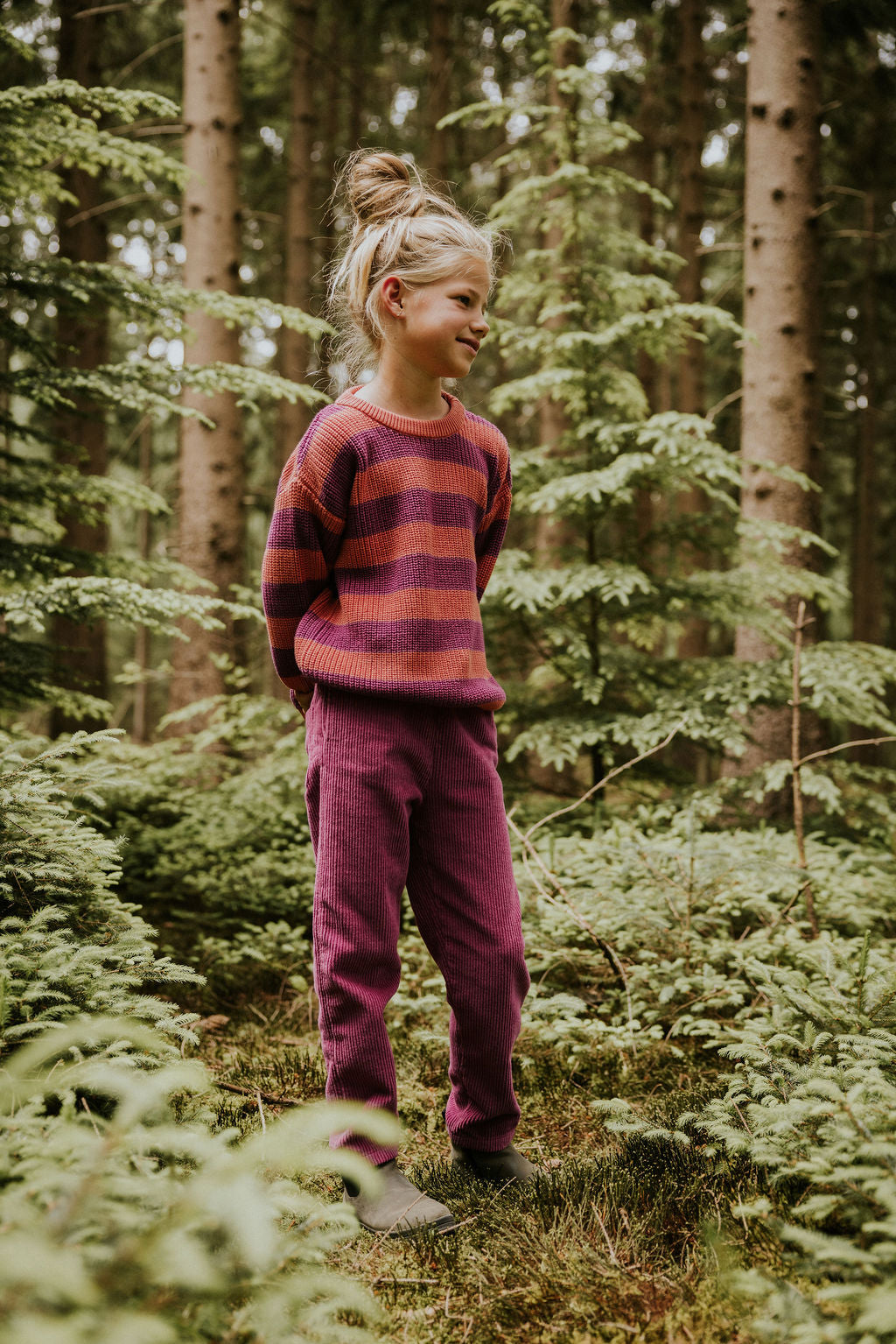 Stripes Knitted Sweater | Sorbet