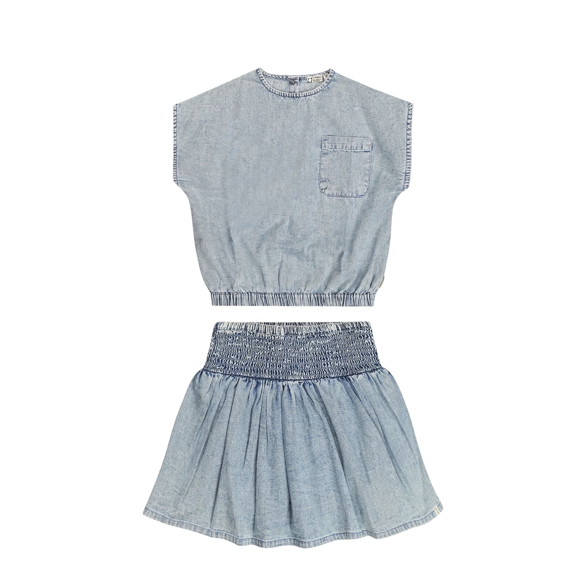 Anguria Skort Set | Denim Stonewash