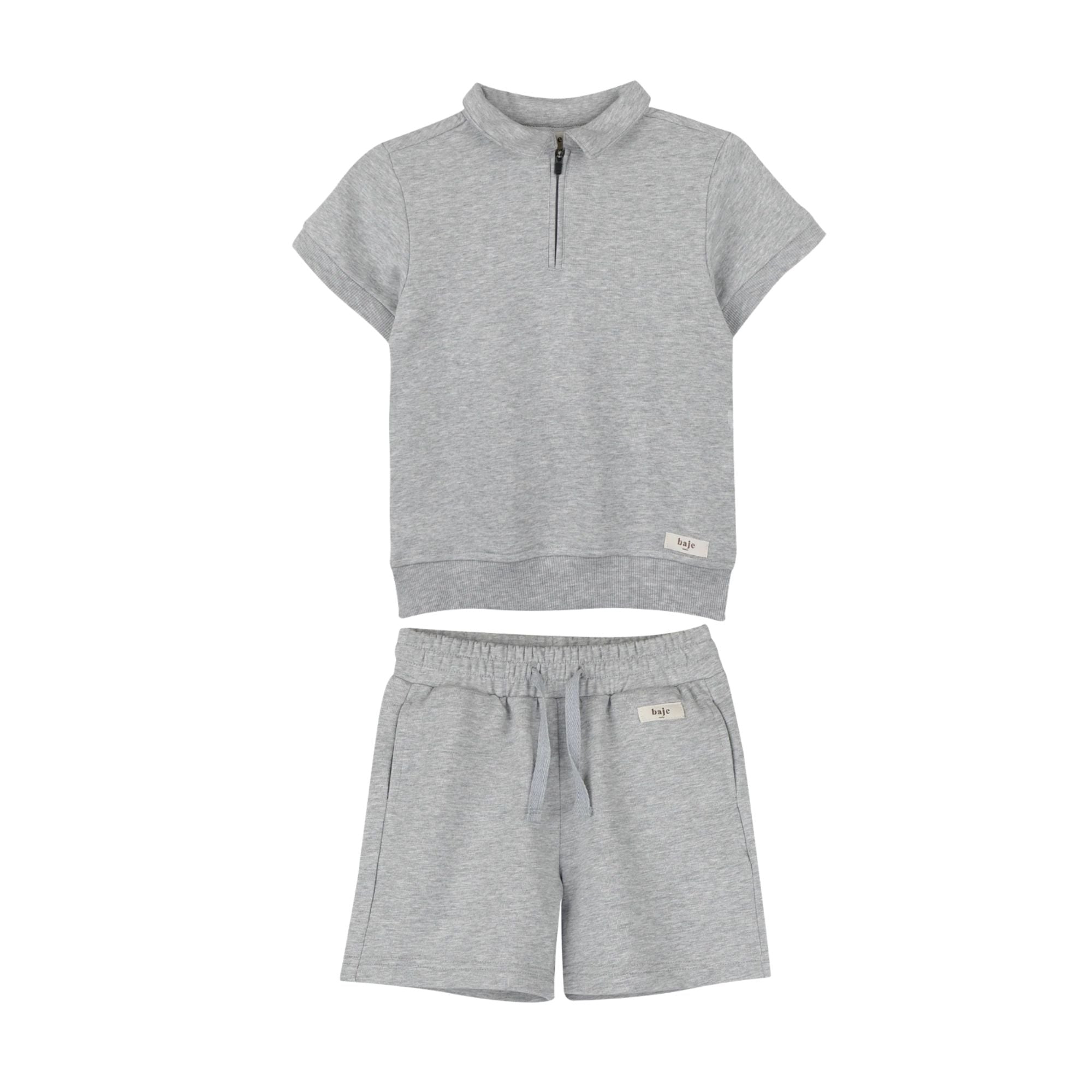 Teba Shorts Set | Grey Melange