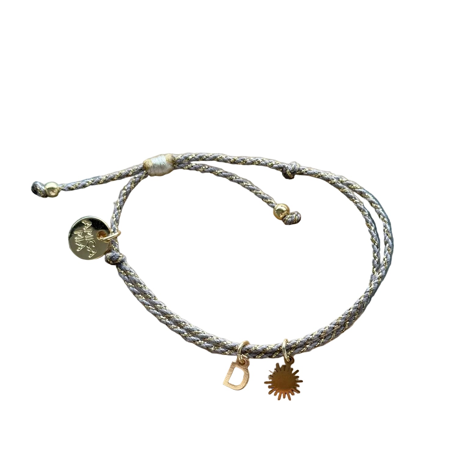 Braided Bracelets | Initial + Charm