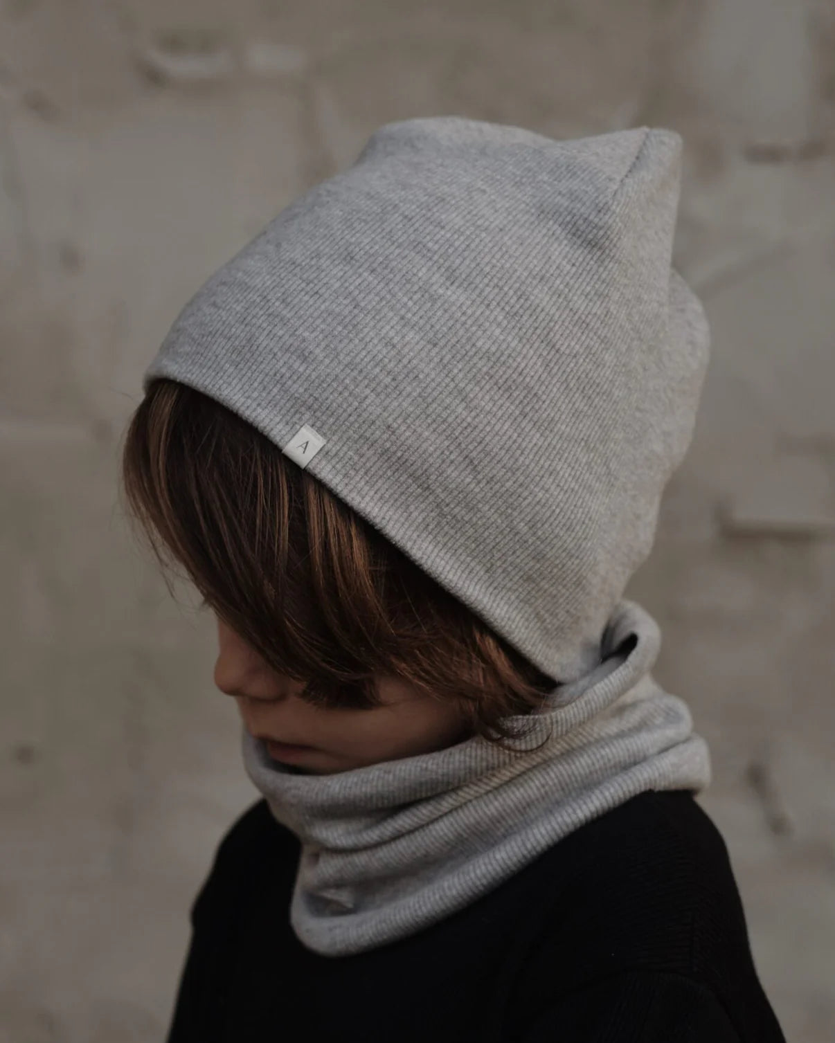 Rib Beanie | Light Grey