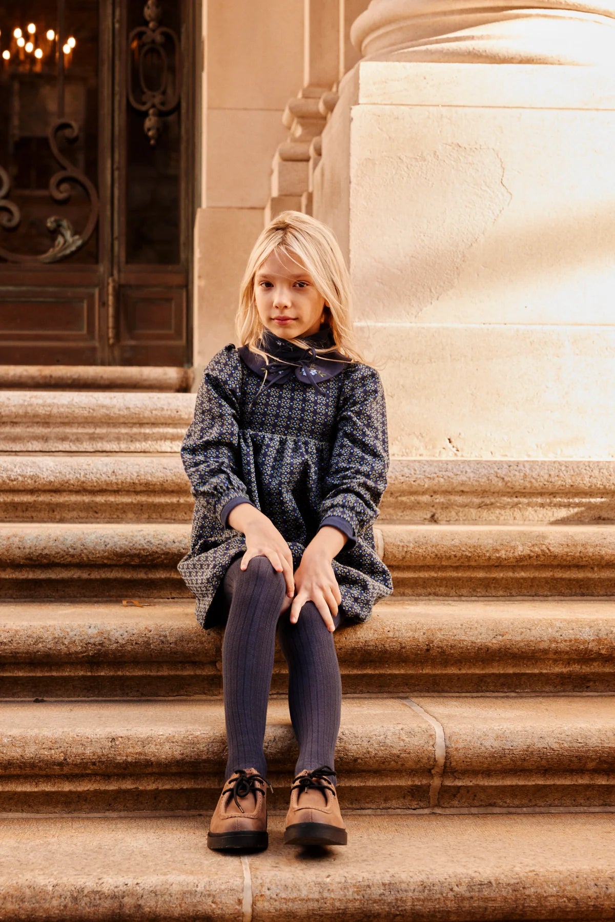 Annette Dress | Midgnight Jaquard