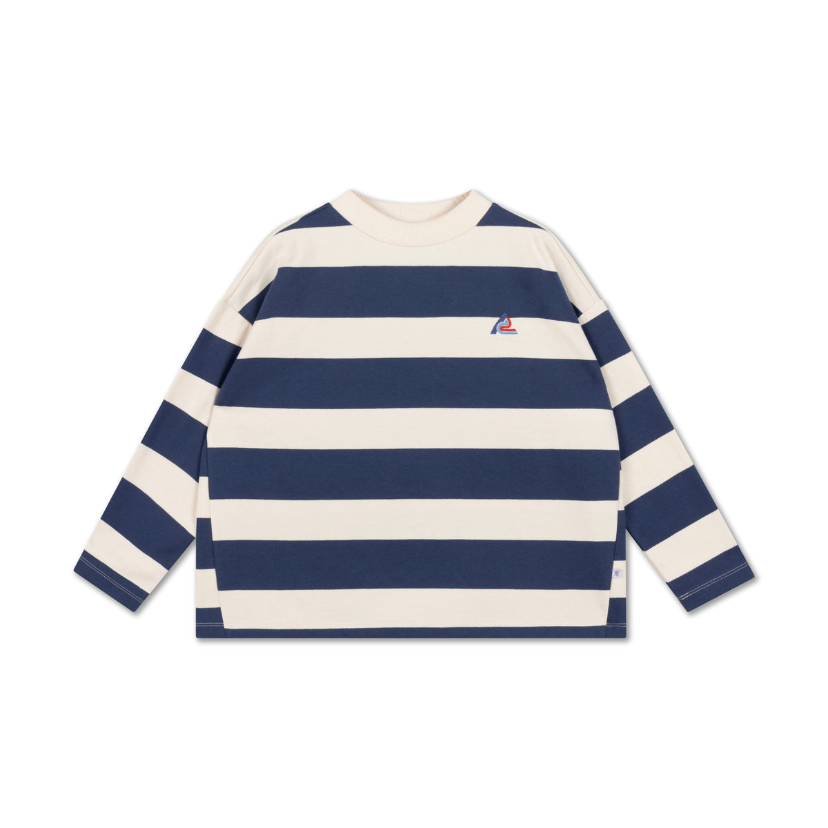 Boxy Sweater | Eclipse Blue Block Stripe
