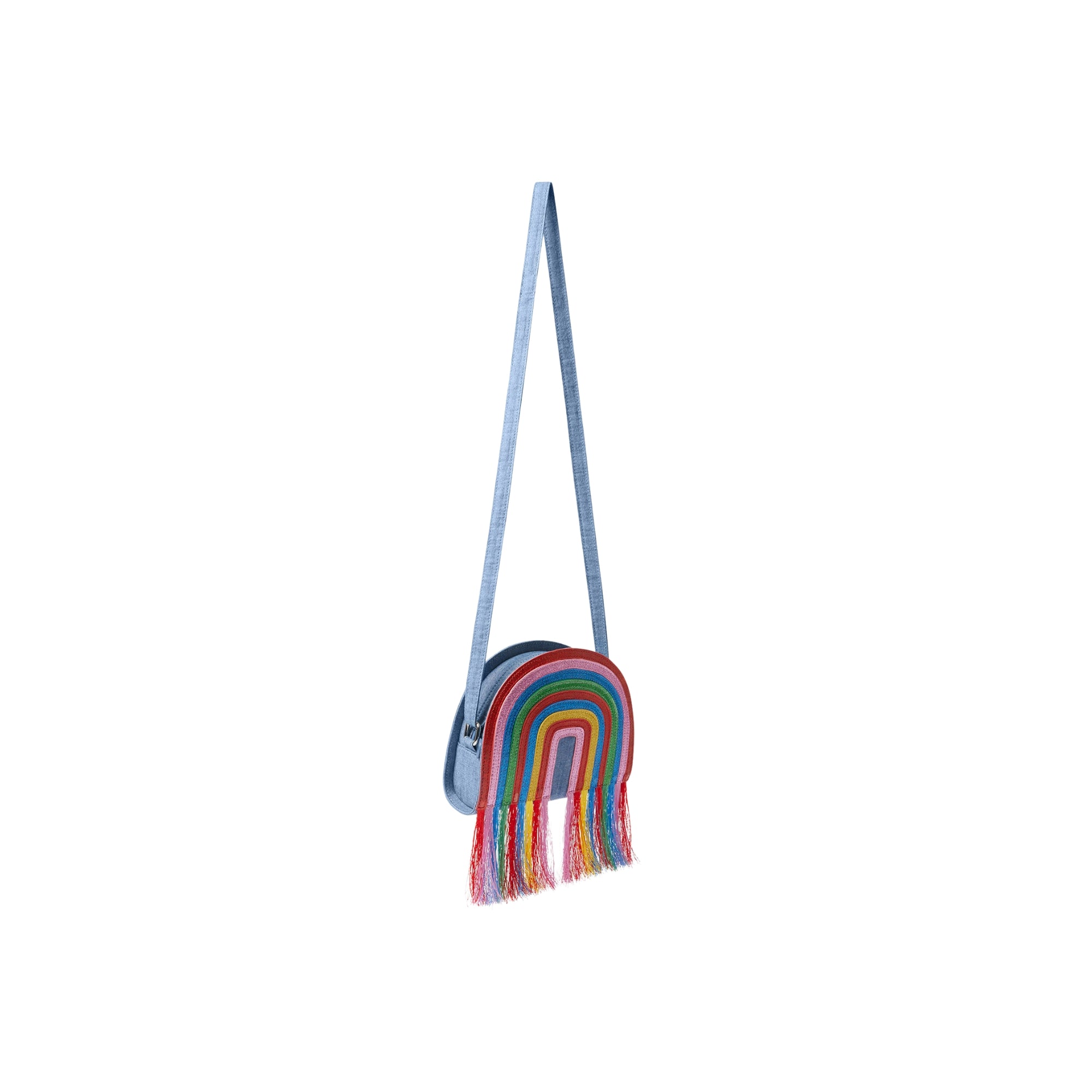 Fringed Denim Bag