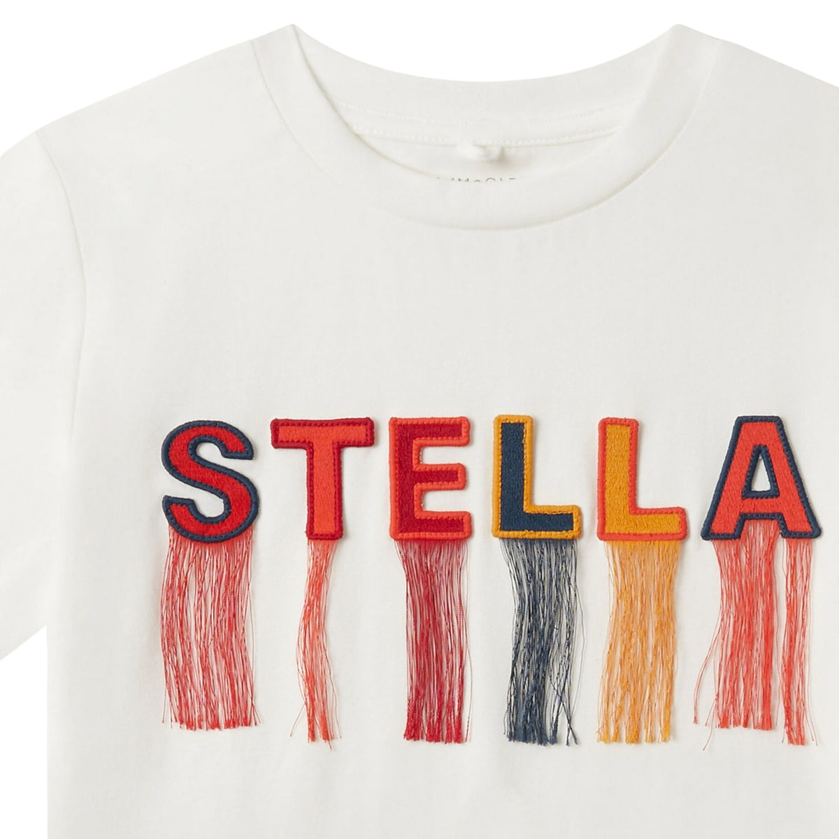 Stella Fringe T-Shirt | Ivory