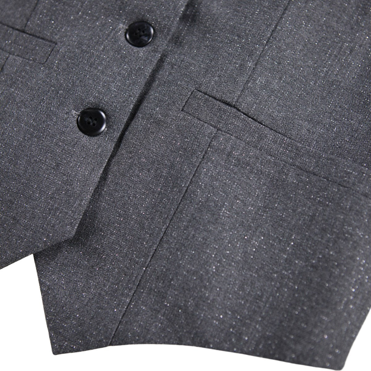 Hollie Vest | Grey Silver Check