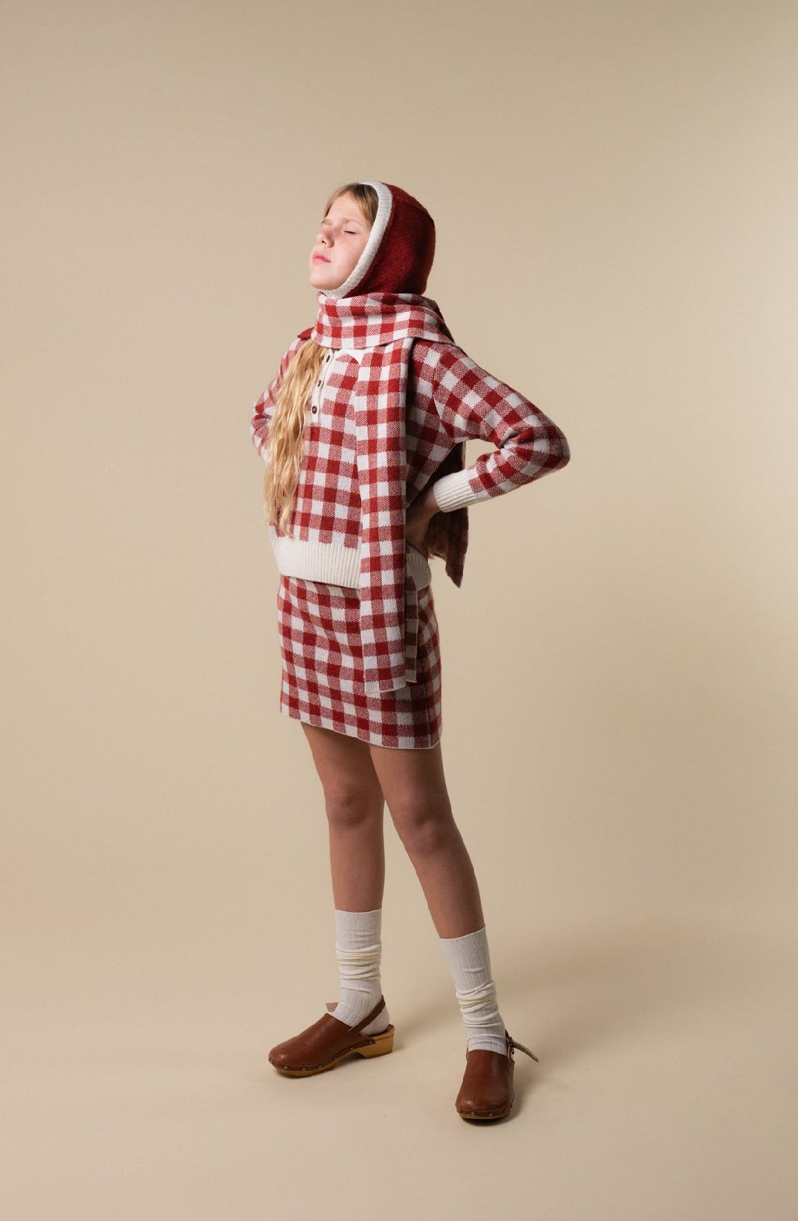 Gingham Mini Skirt | Russet