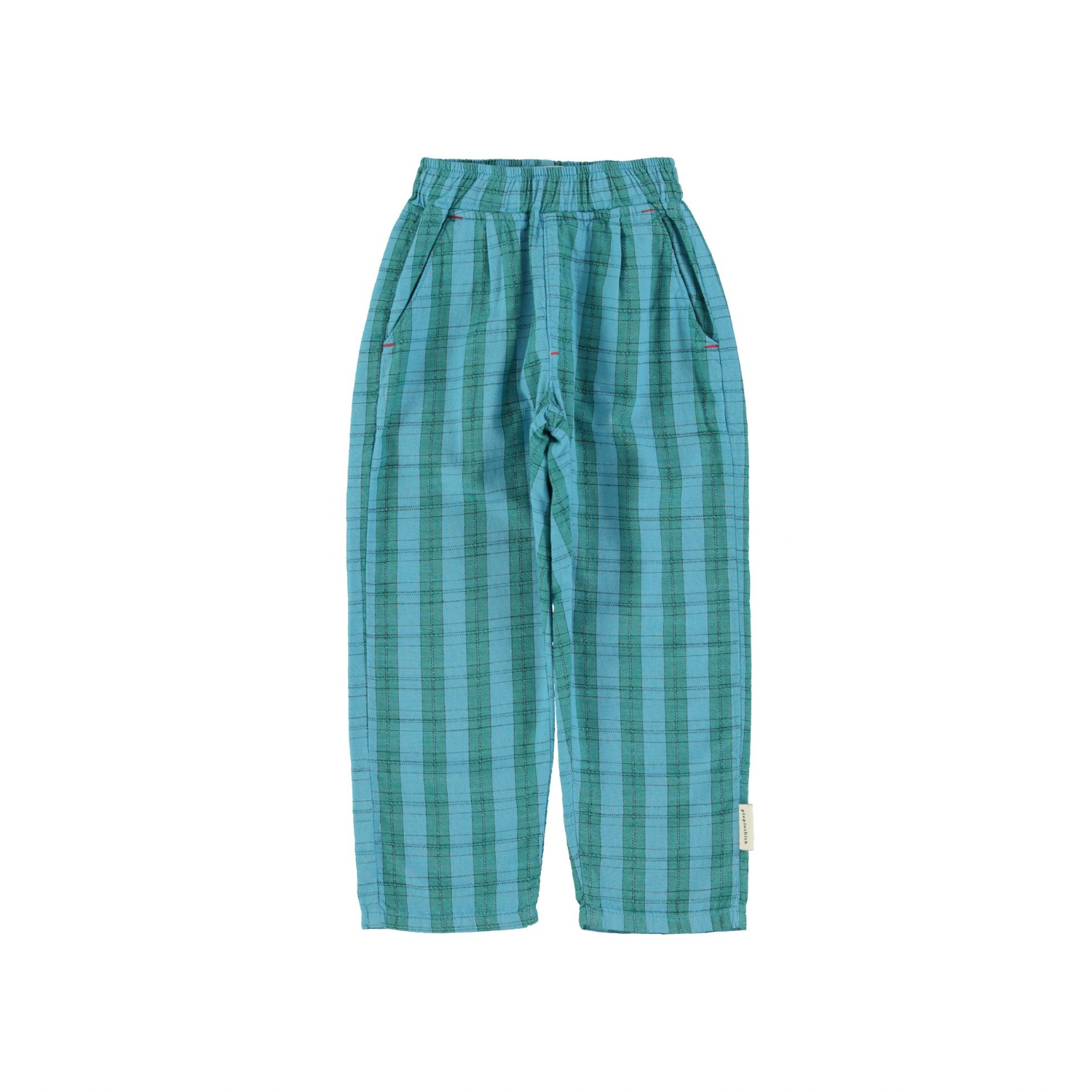 Checkered Unisex Trousers | Blue/Green
