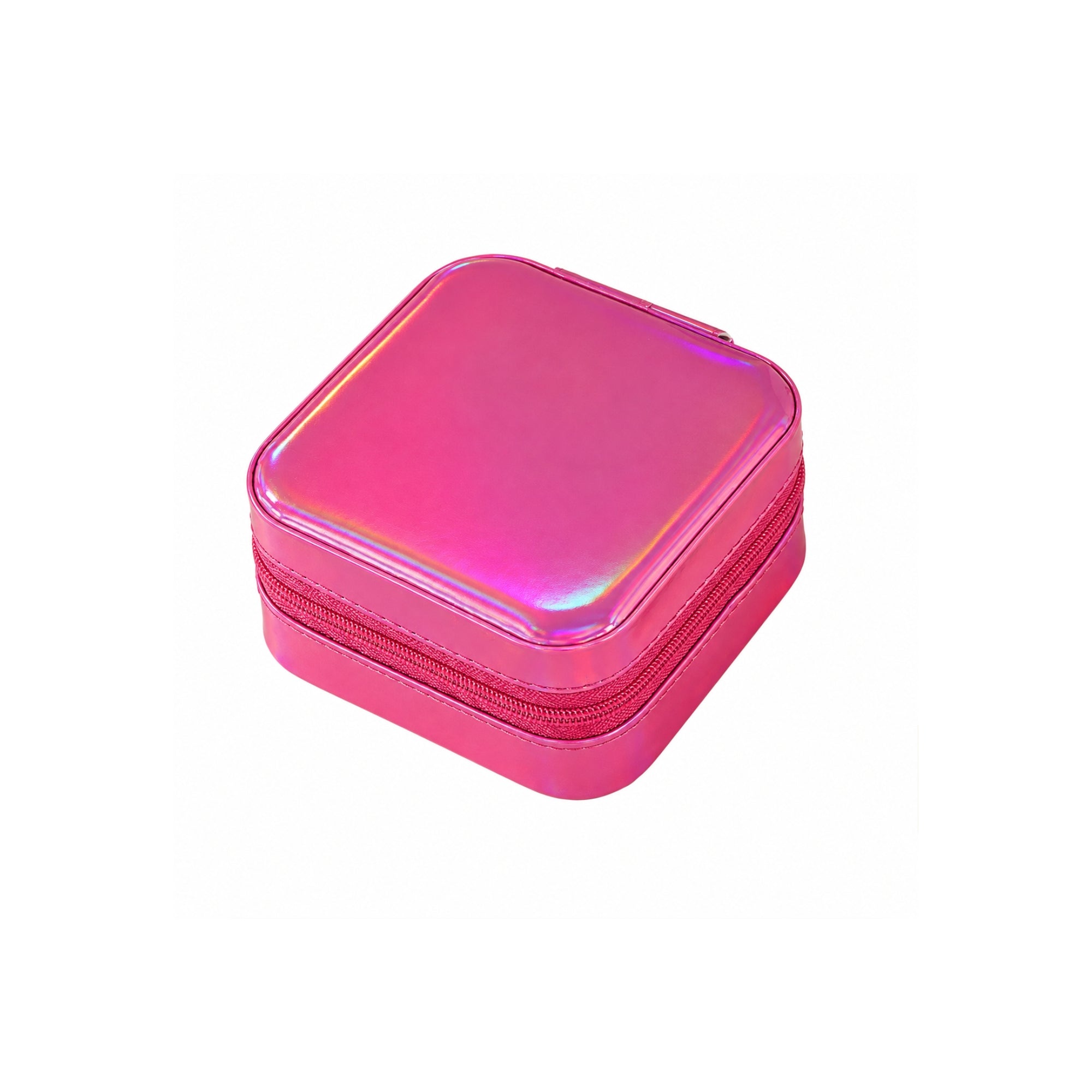 Square Jewelry Case | Metallic Pink