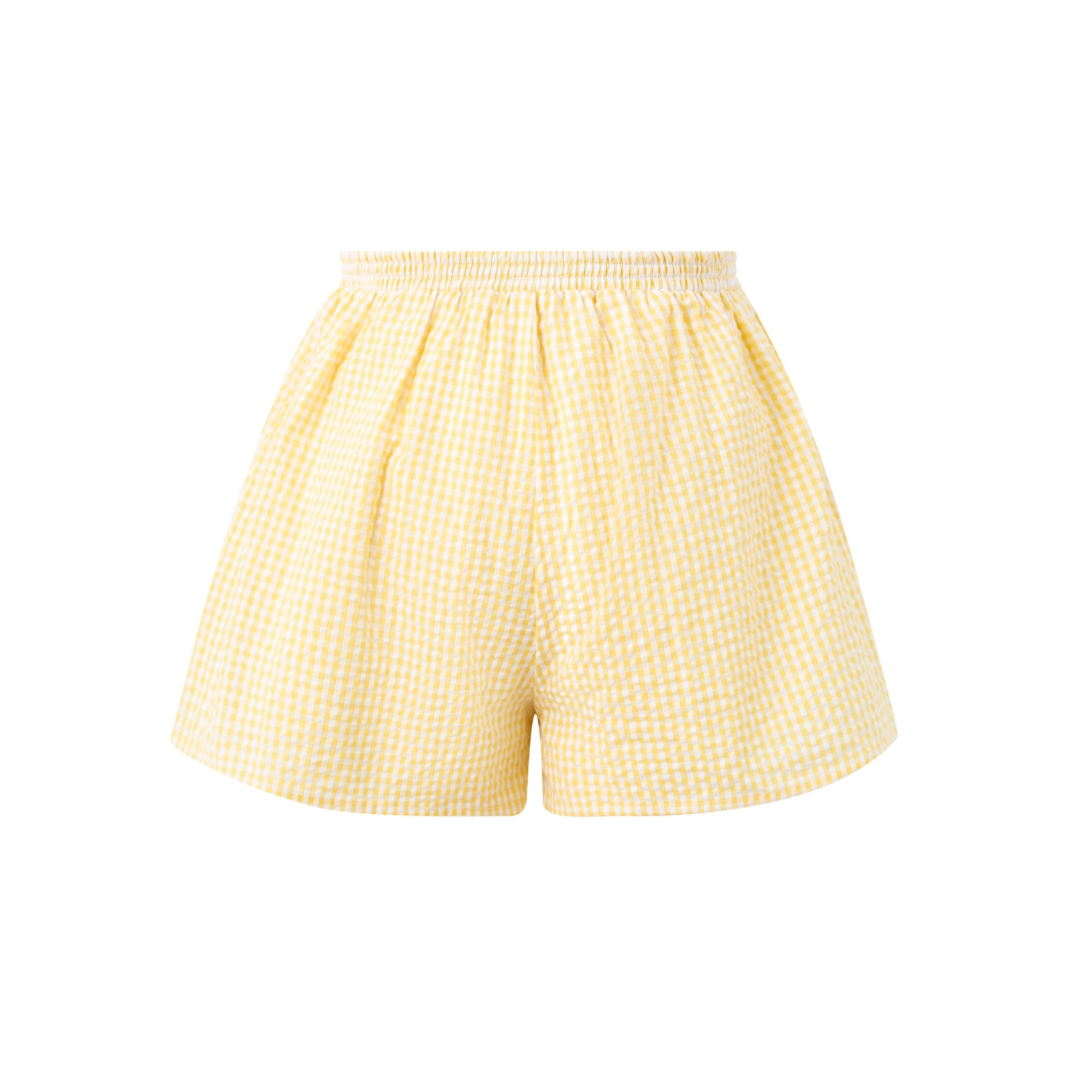 Elara Shorts | Yellow Gingham