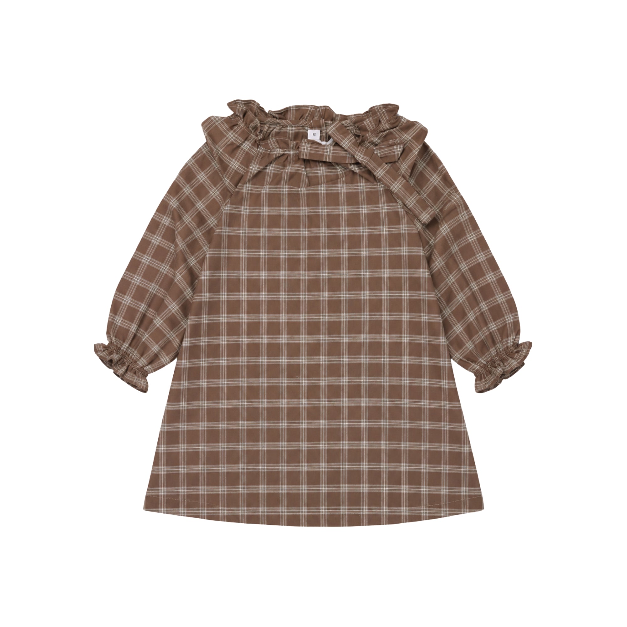 Flora Mini Dress | Nocciola Check