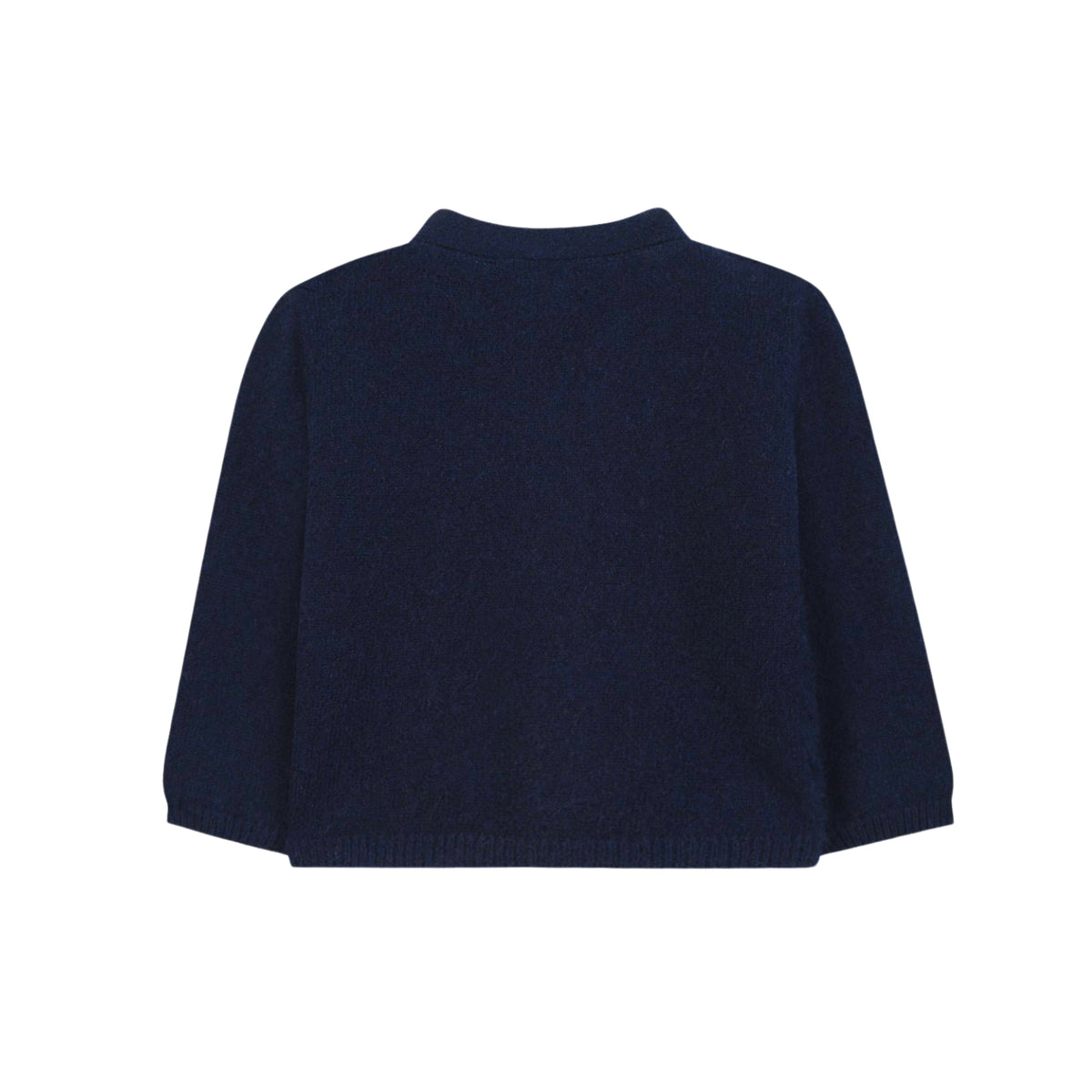 Braided Knitwear Cardigan | Navy