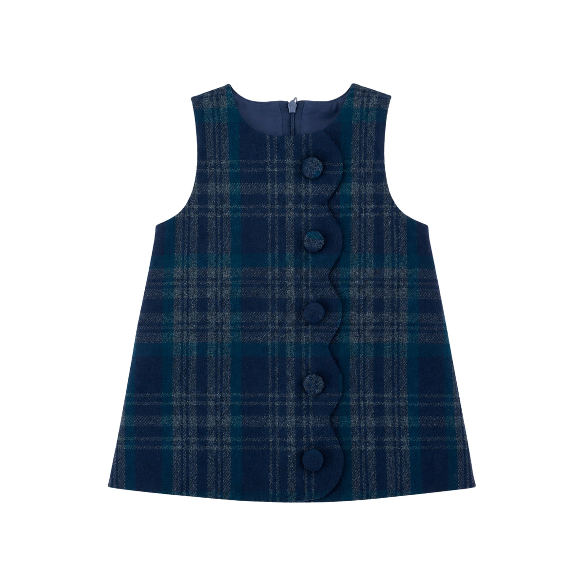 Ardea Plaid Fannel Dress | Blue Green