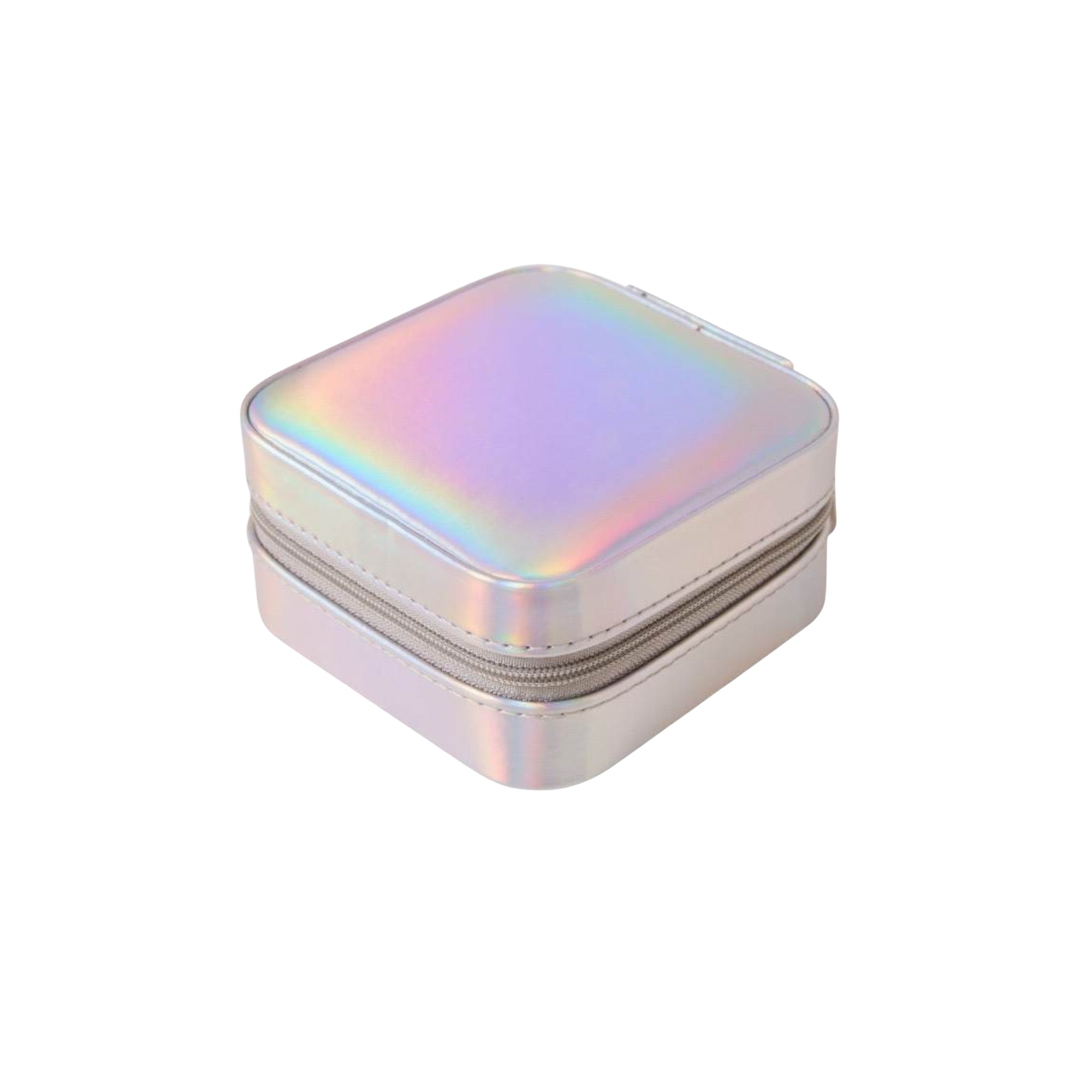 Square Jewelry Case | Silver