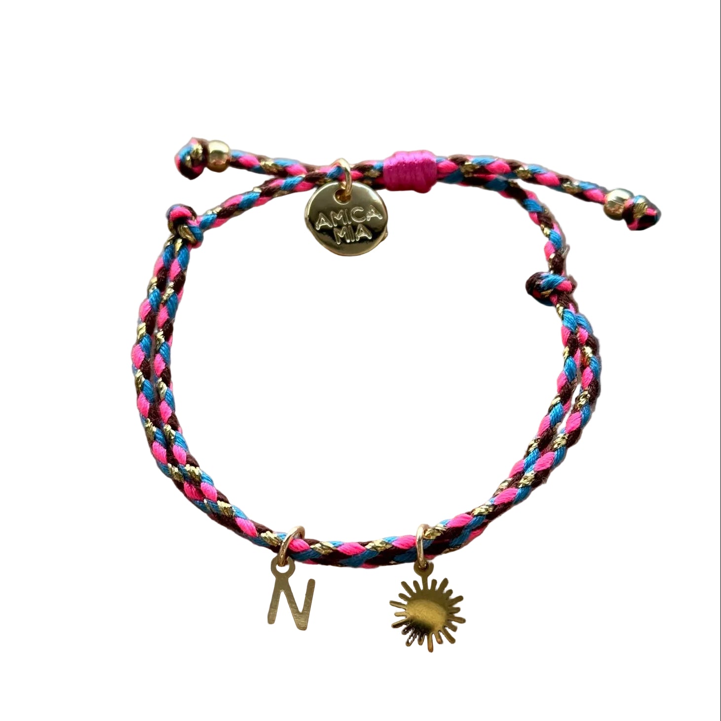 Braided Bracelets | Initial + Charm