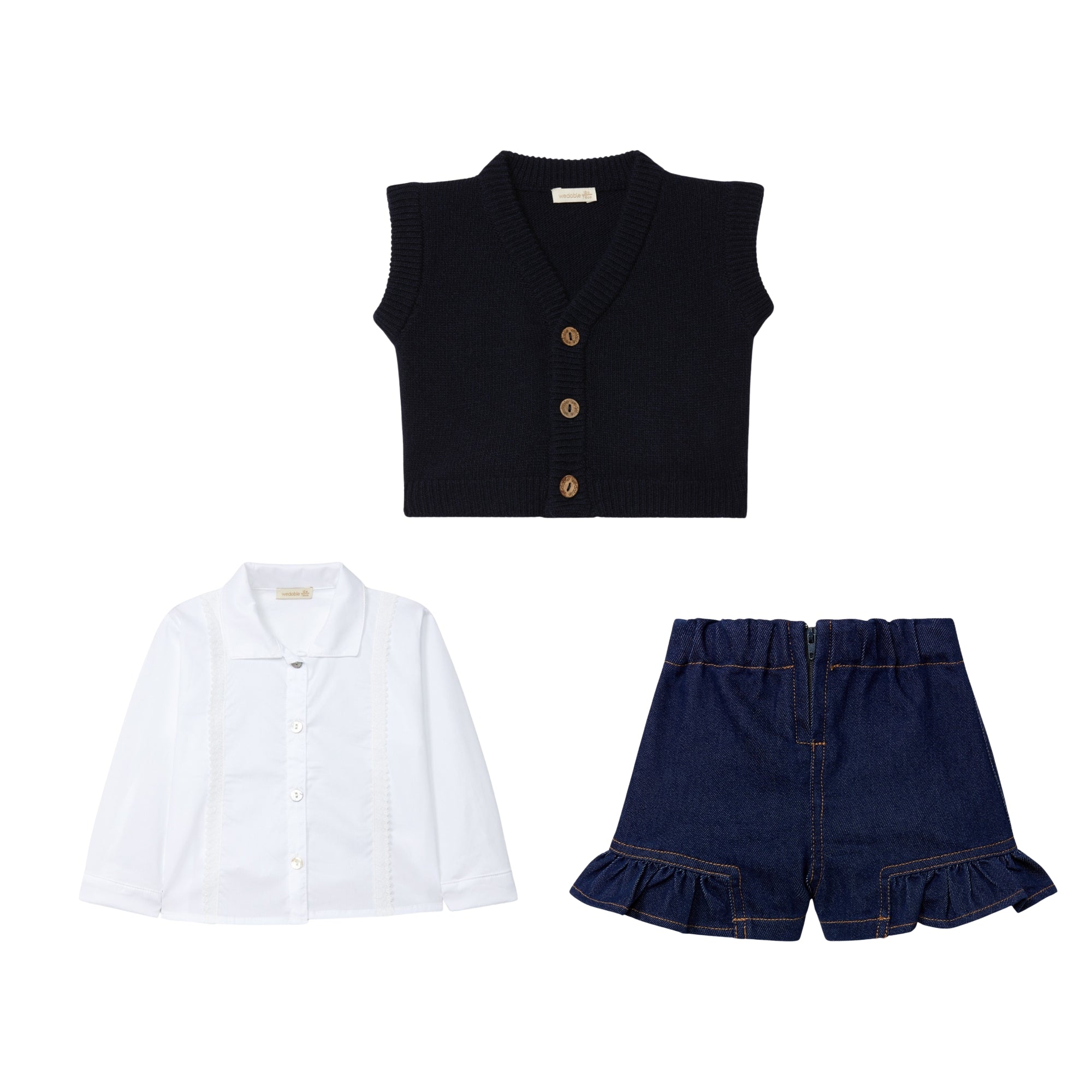 Vest & Shorts Set | Navy