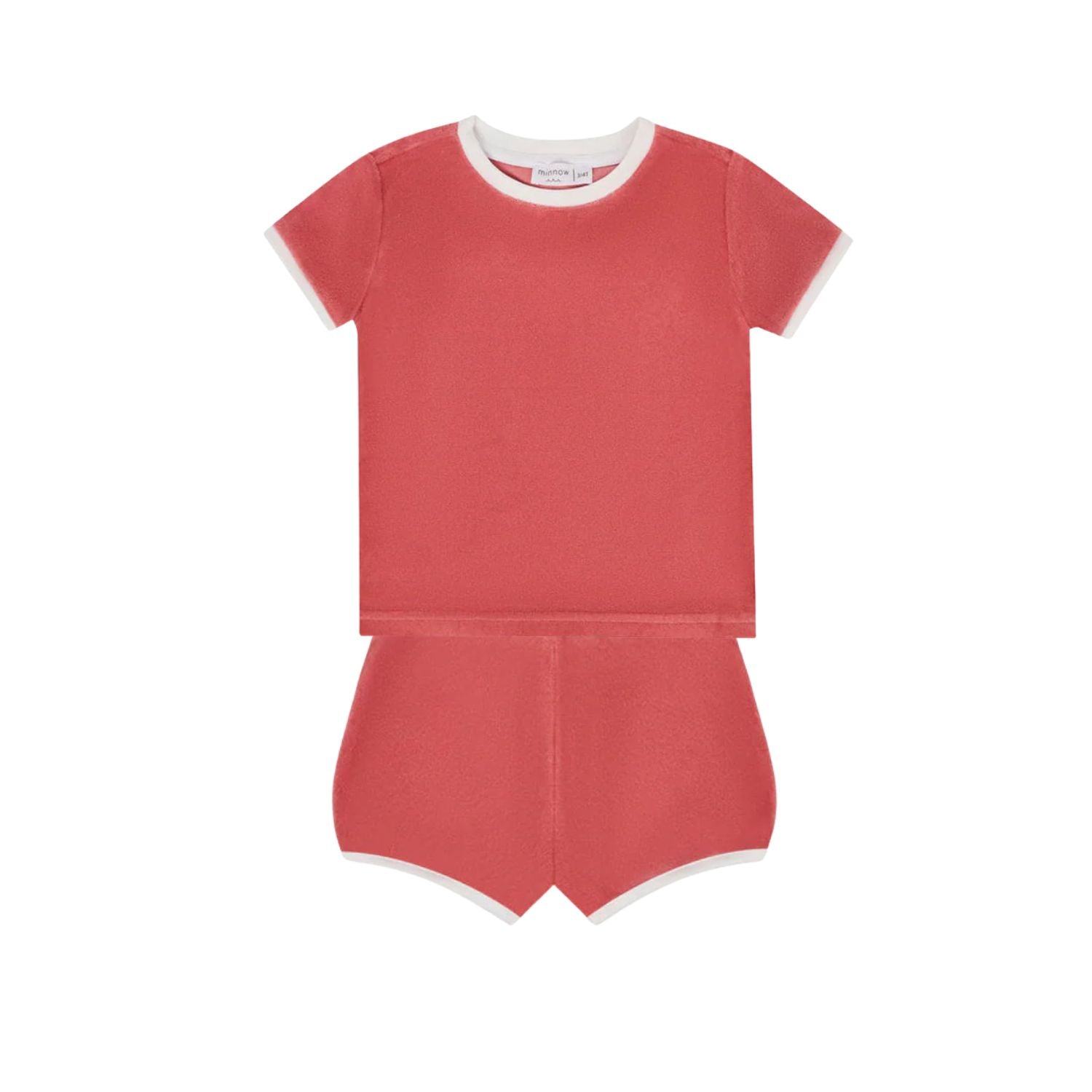 French Terry Bloomer Set | Sailor Red Seersucker