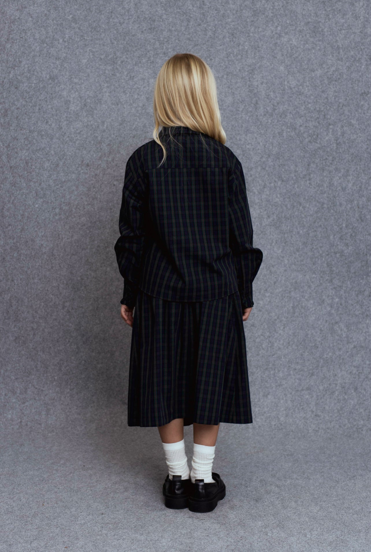 Ravi Skirt | Green Checks