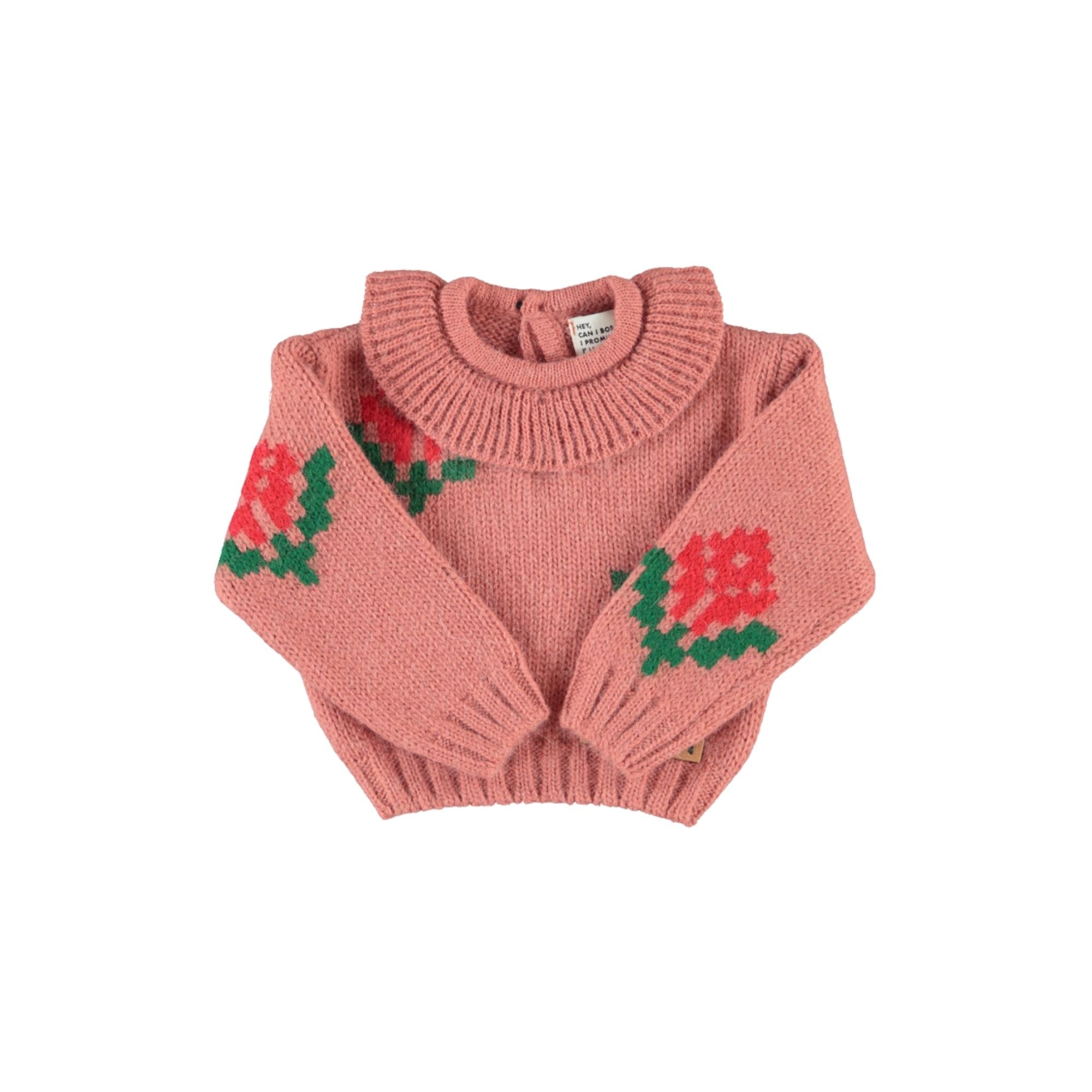 Knitted Baby Set | Old Pink