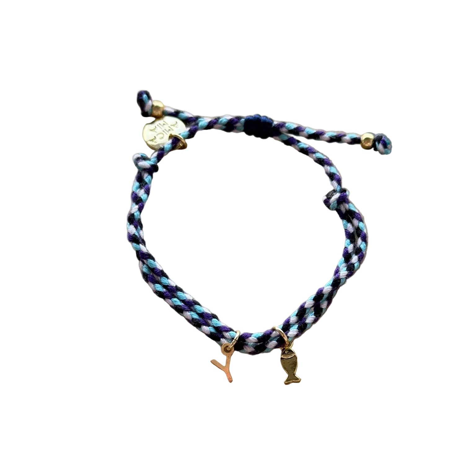 Braided Bracelets | Initial + Charm