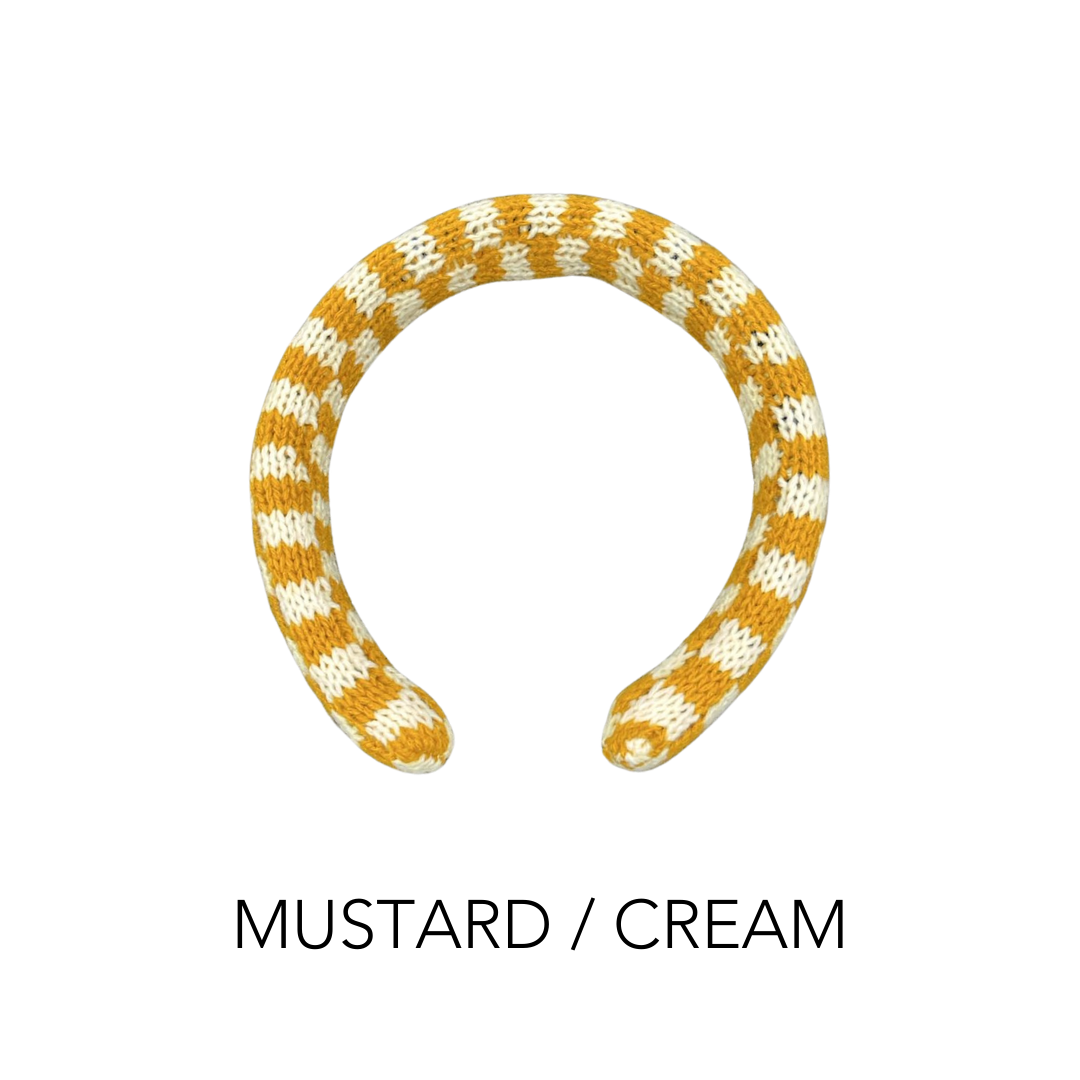 Knit Headband | Checkered