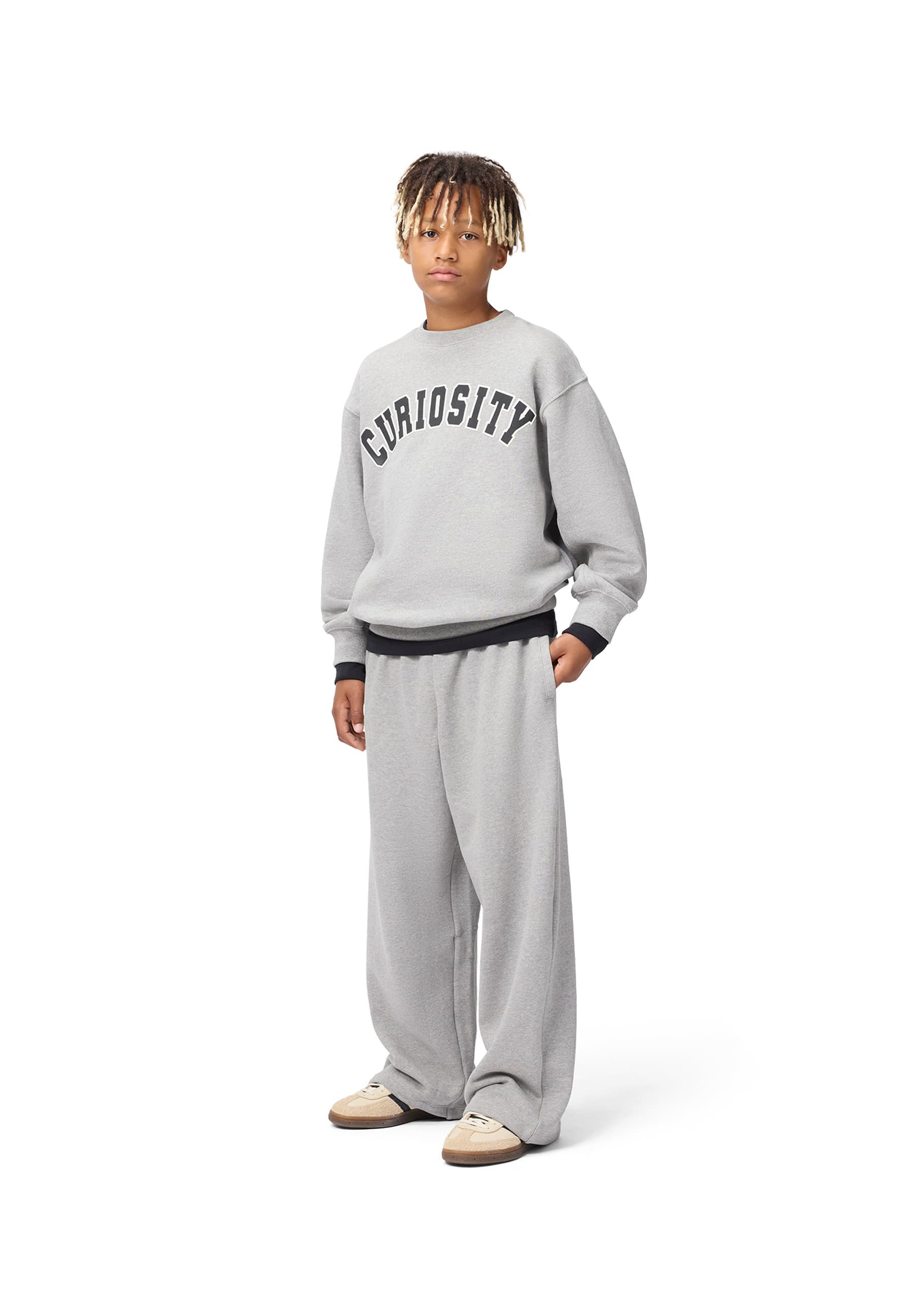 Magni Sweatshirt Set | Grey Melange