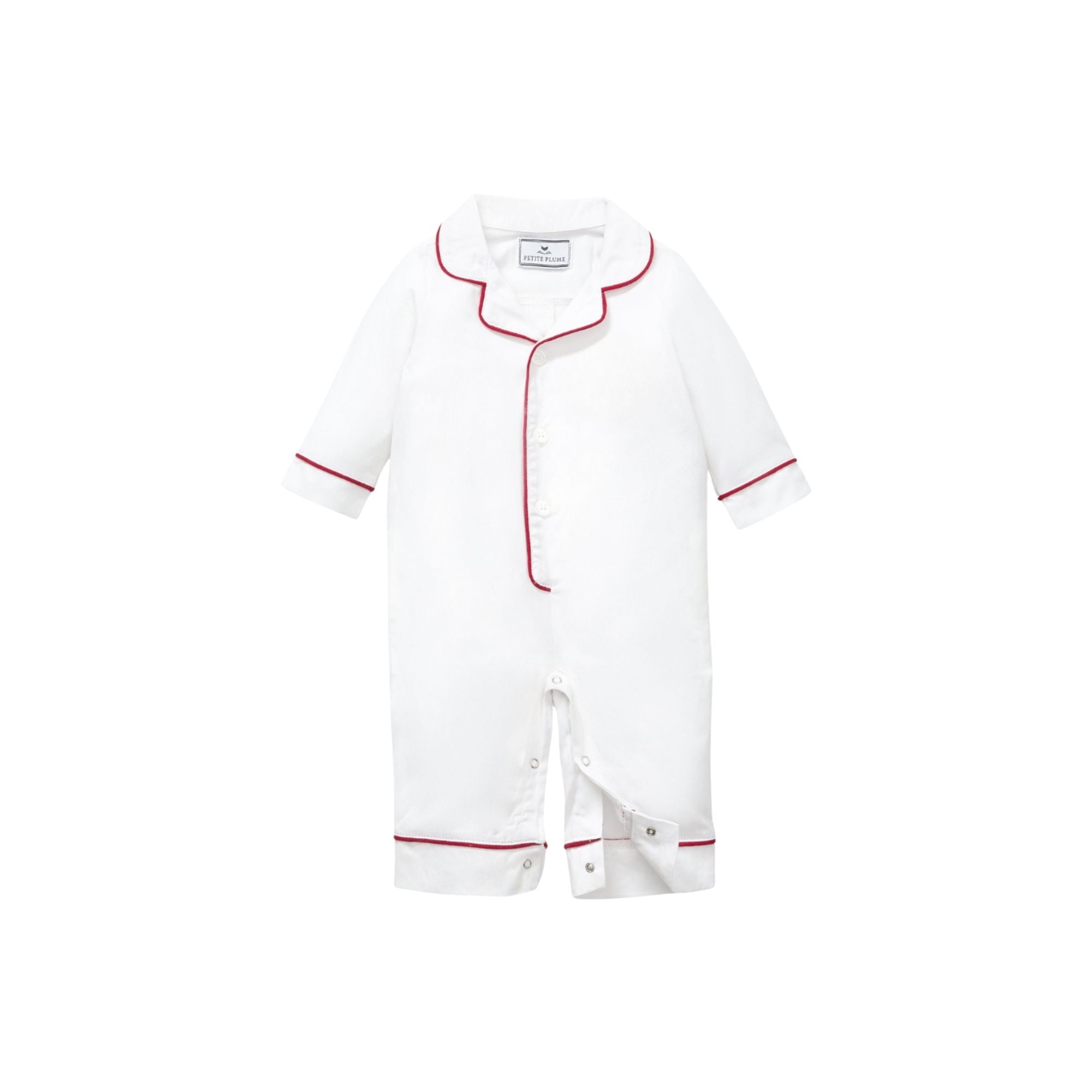 Twill Romper | White