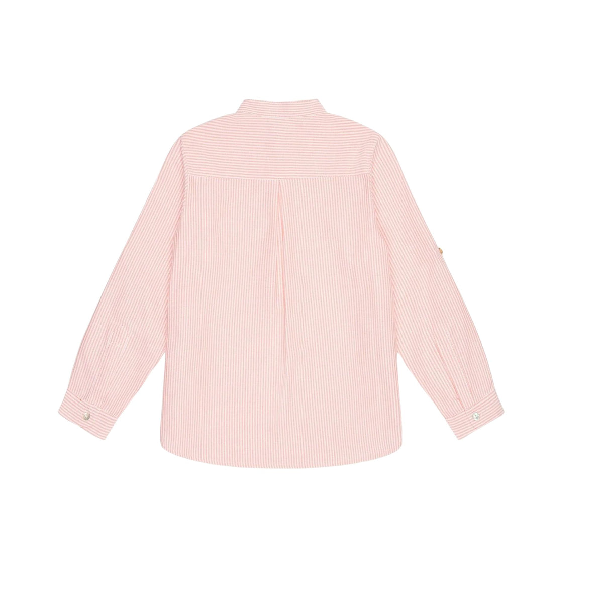 Mateo Long Sleeve Shirt | Coral Stripe
