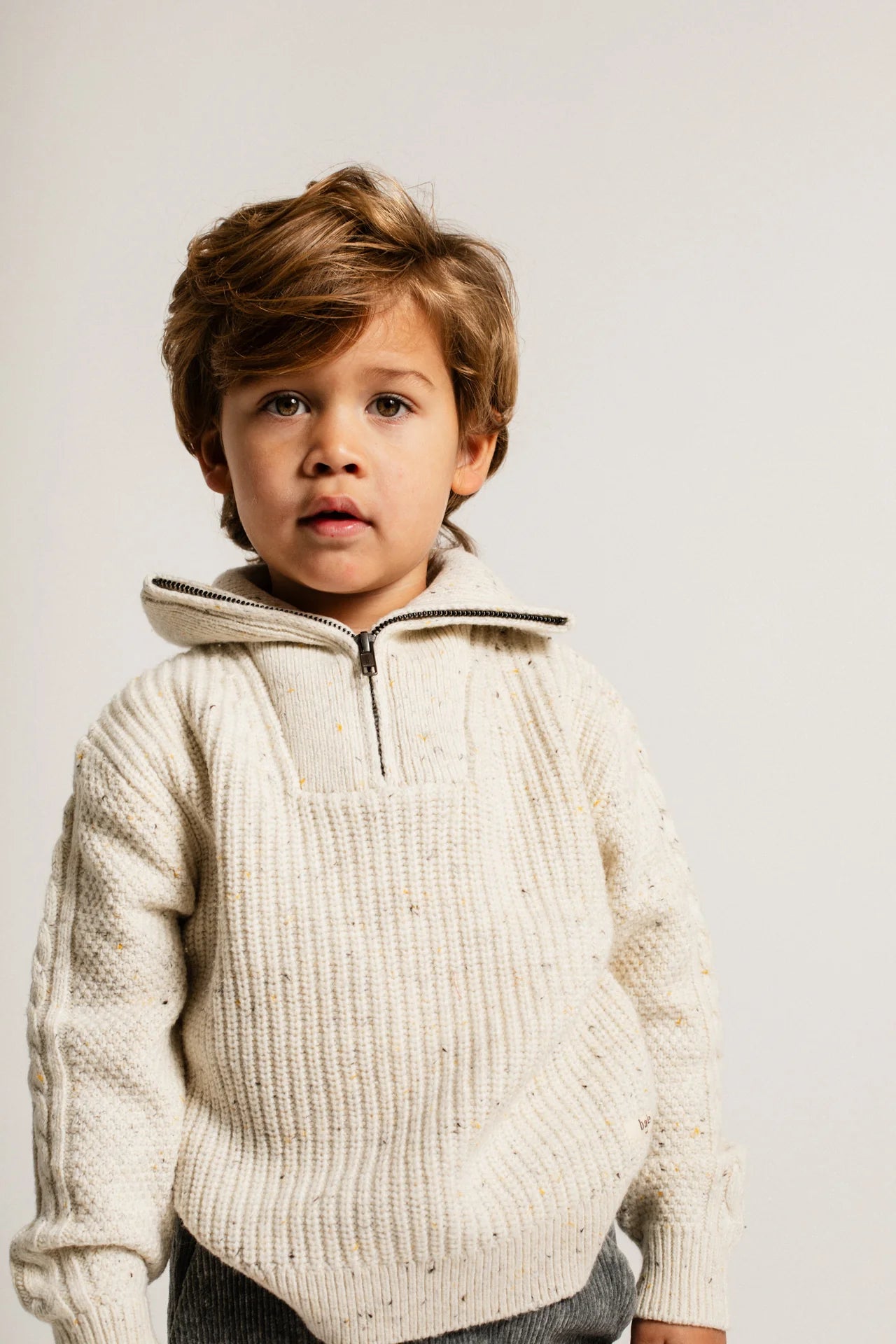 Lenn Half-Zip Sweater | Sand Desert Multicolor