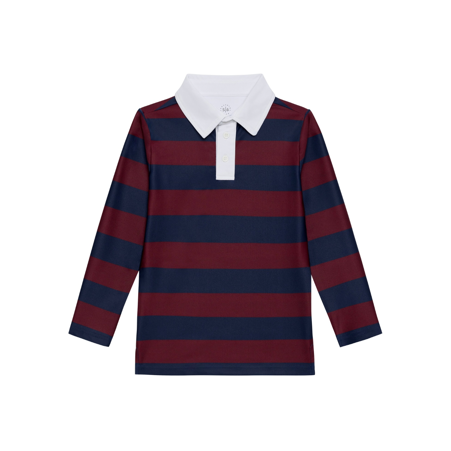 Rugby Polo Shirt | Navy/Maroon