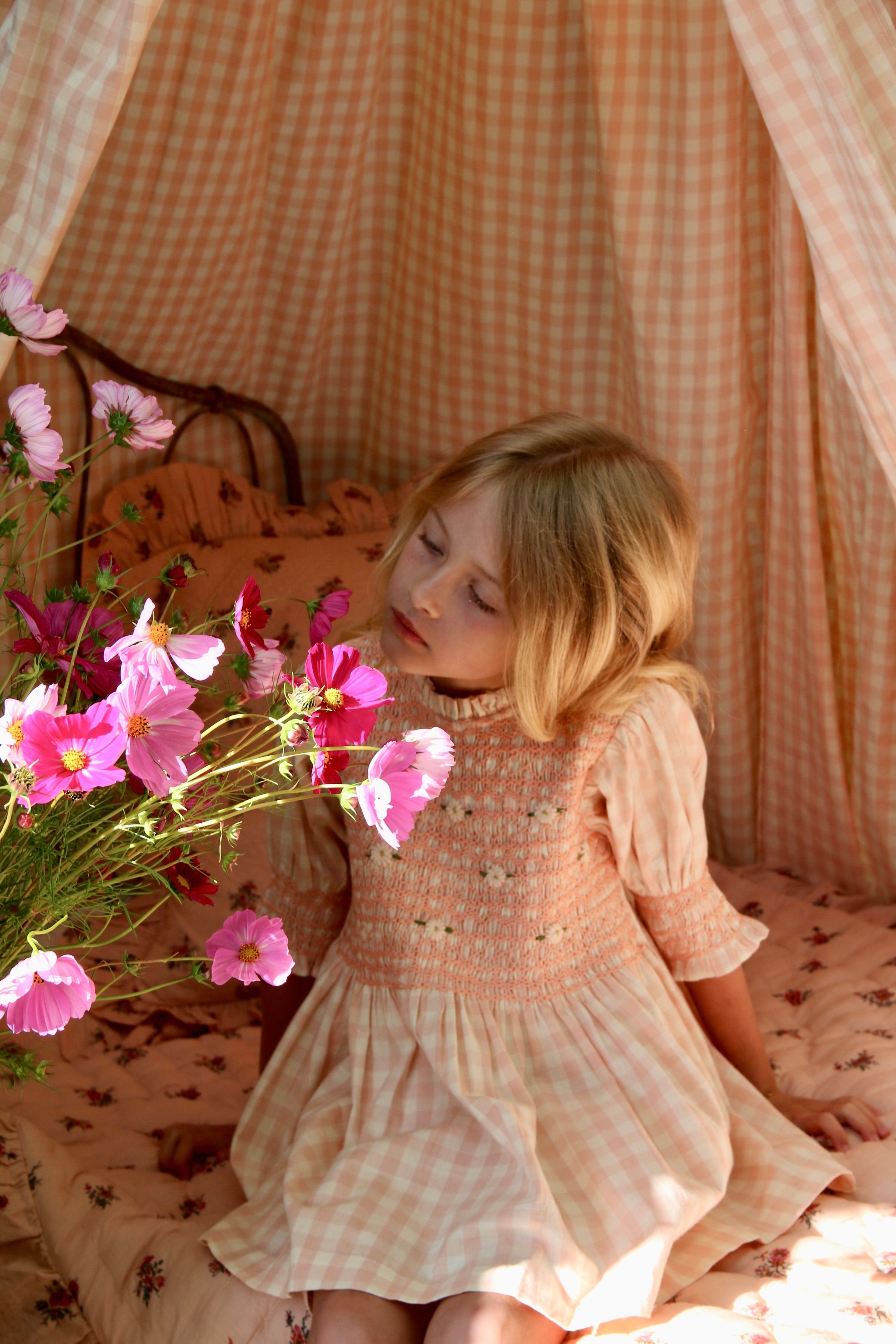 Handsmock Blouse | Pink Vichy