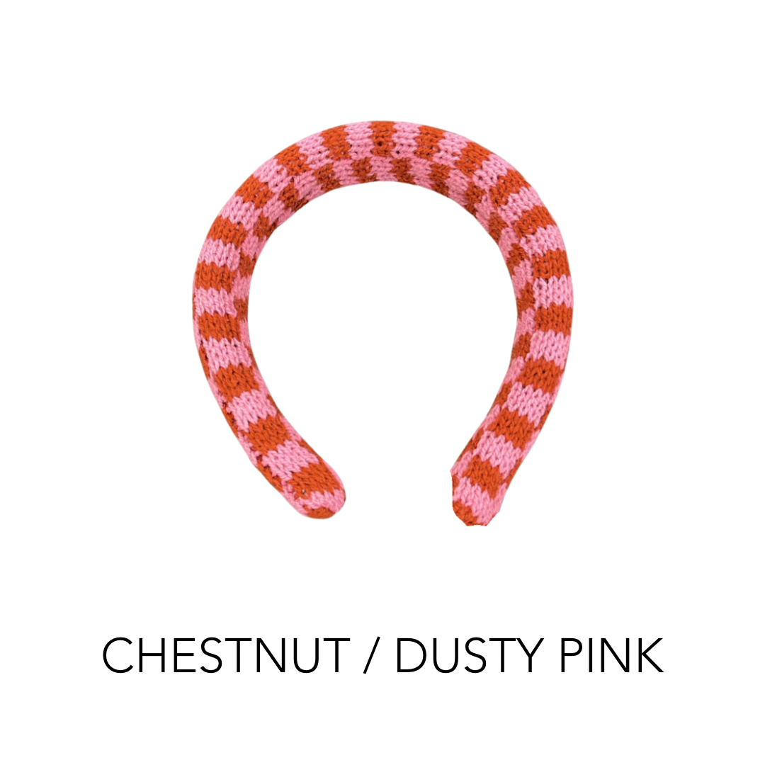 Knit Headband | Checkered
