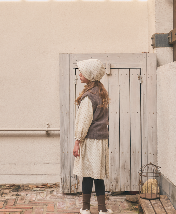 Cuddly Knit Vest | Melange Brown