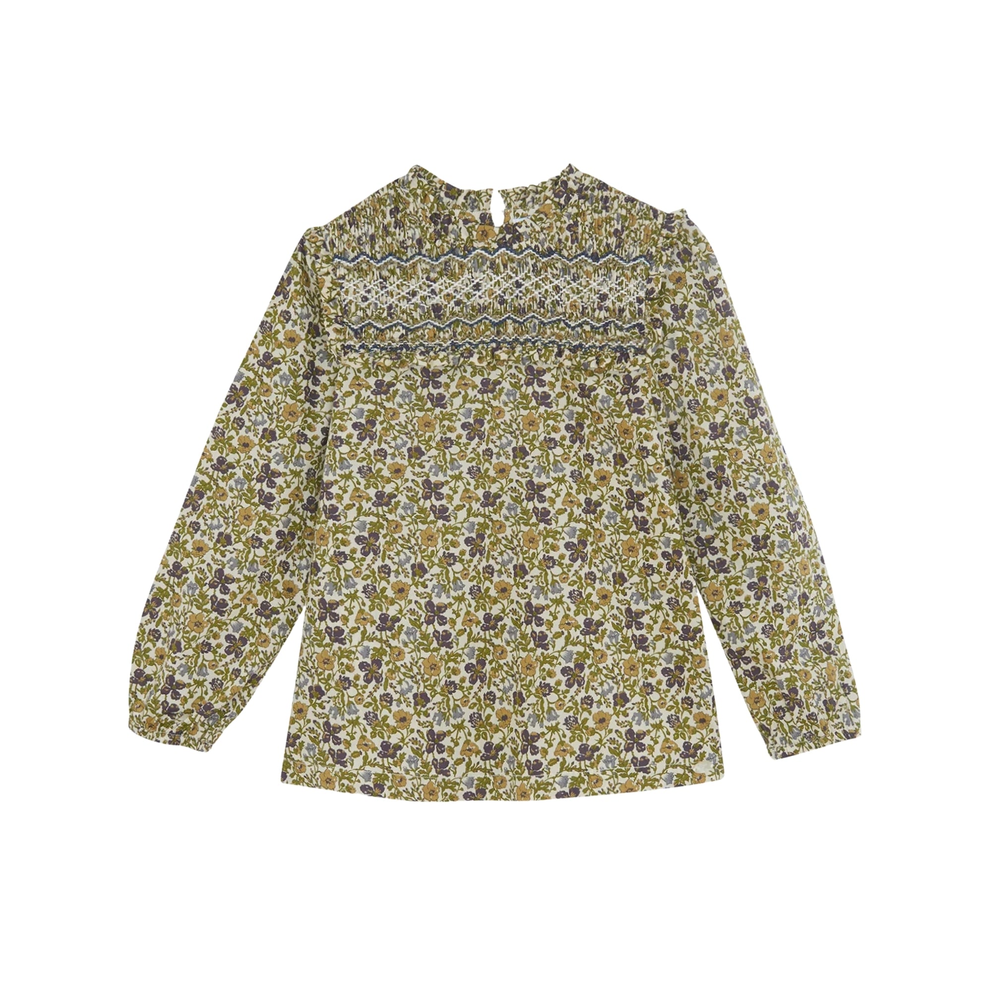 Liberty Print Blouse | Olive