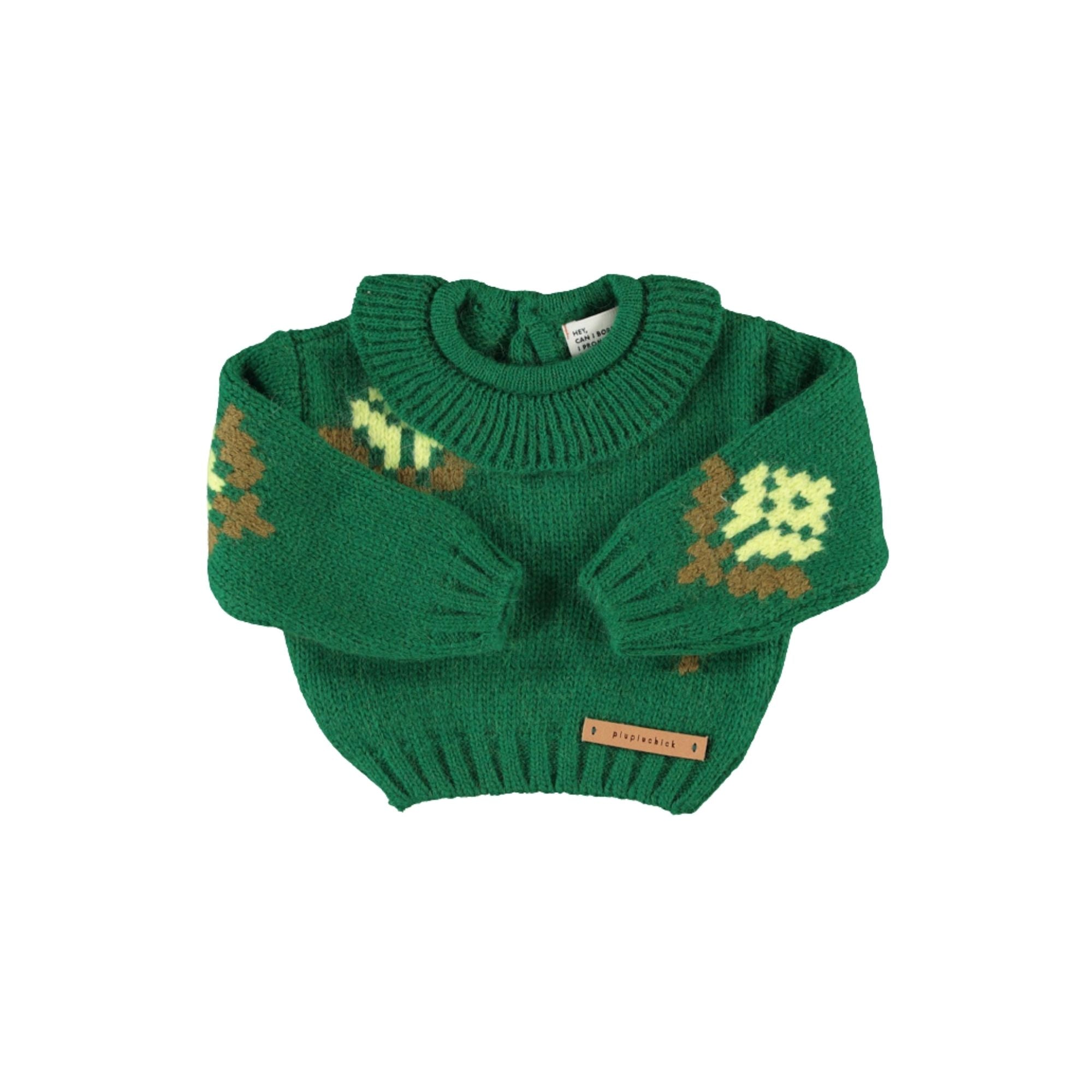 Knitted Baby Set | Green
