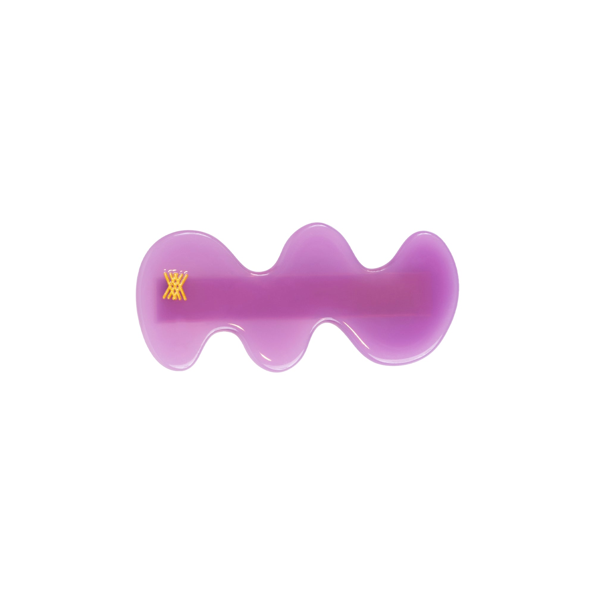 Wavy Hair Clip | Purple Orchid