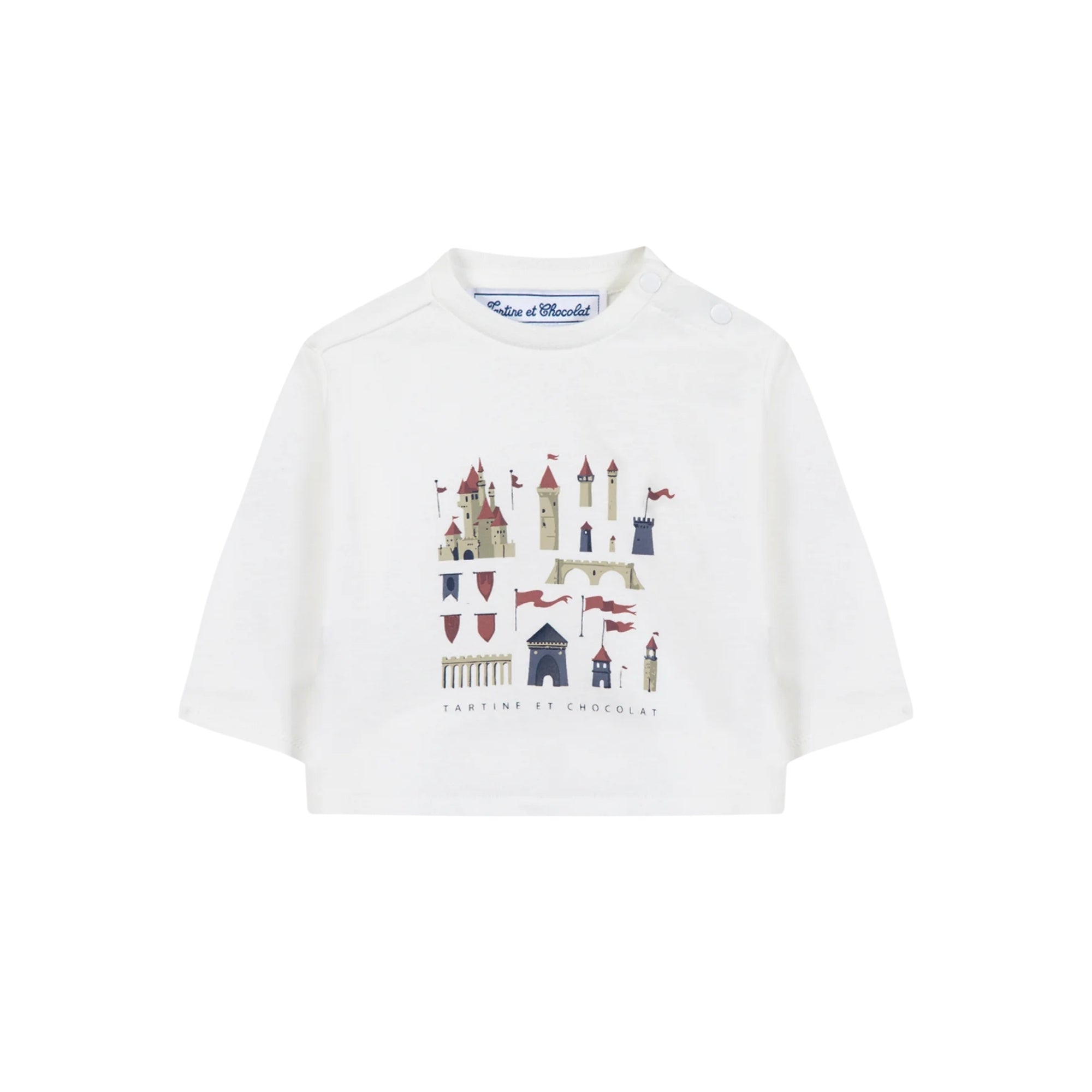 Printed Castle T-shirt | Ecru