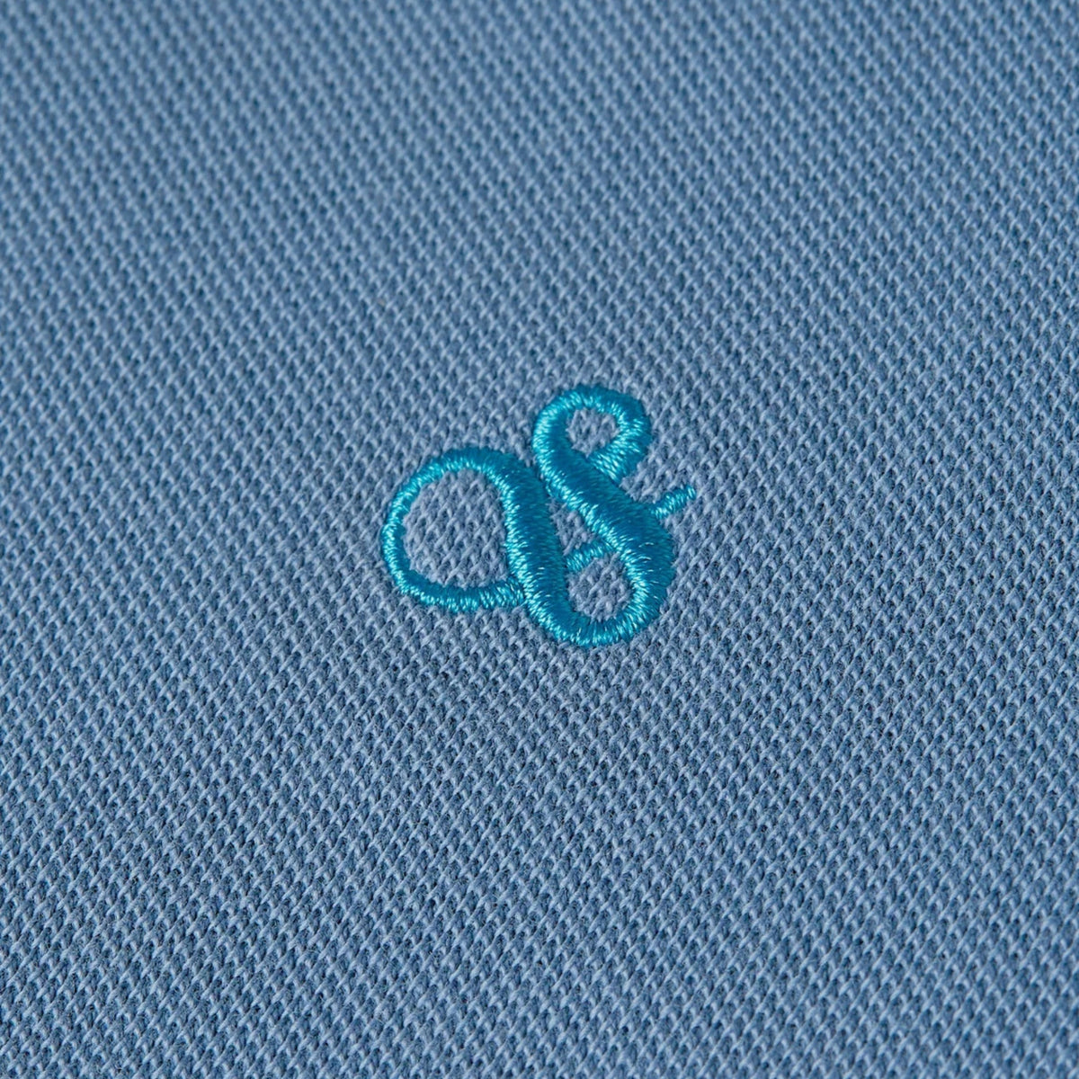 Garment Dyed Pique Polo | Blue