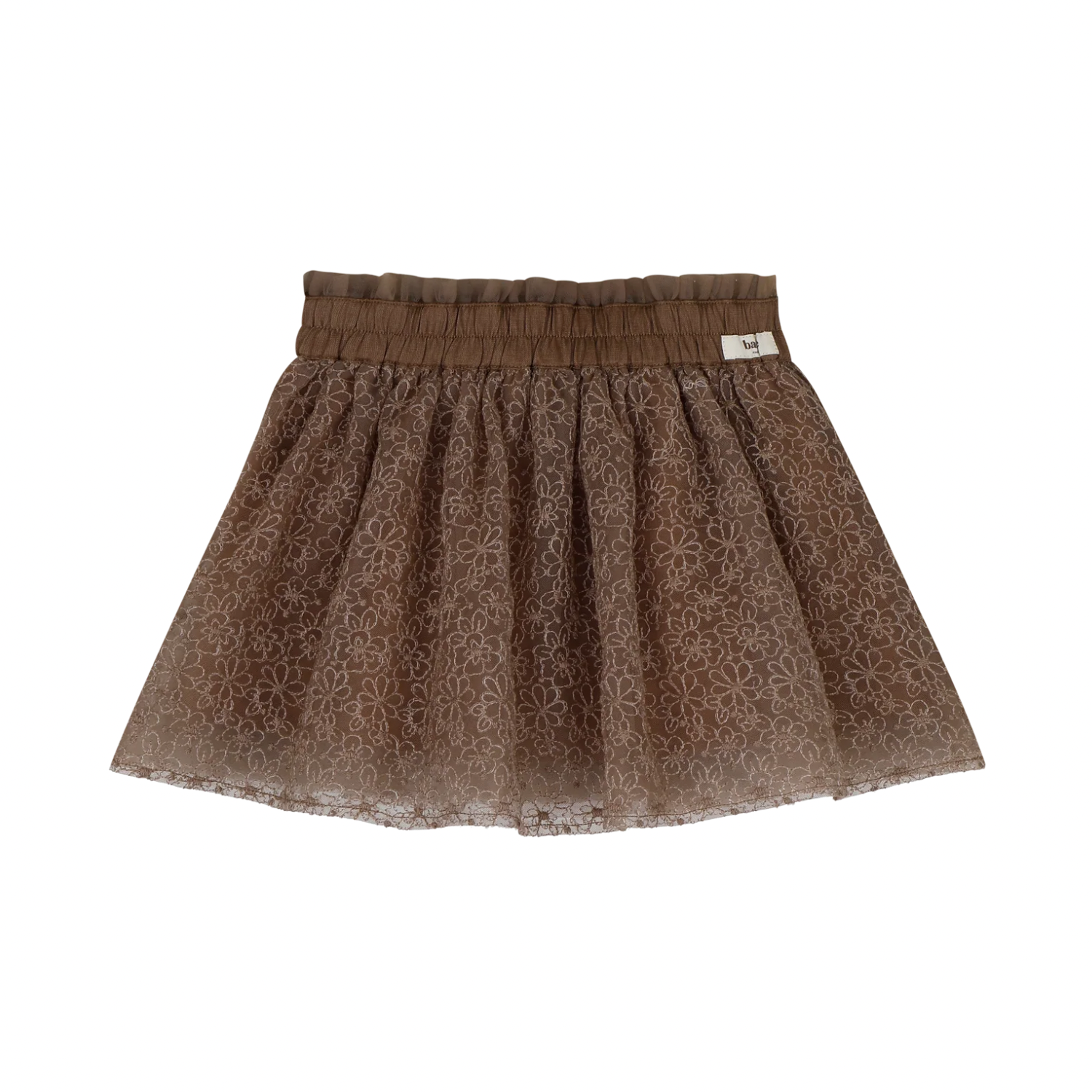 Fey Tulle Skirt | Brown Cacao