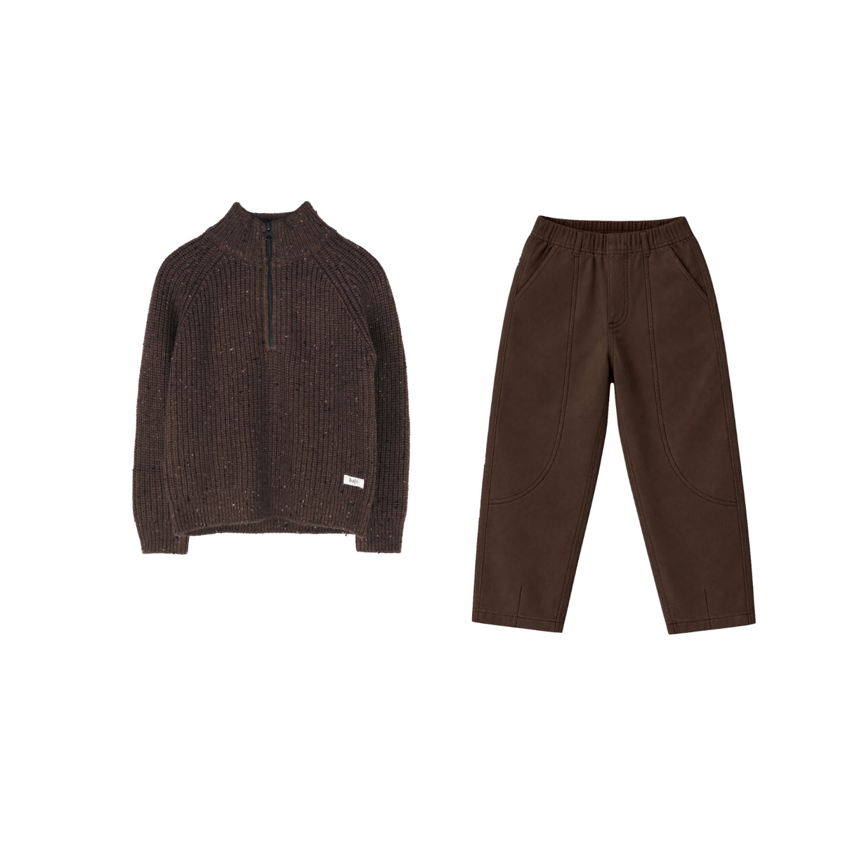 Fox Maeze Sweater Set | Brown Choco