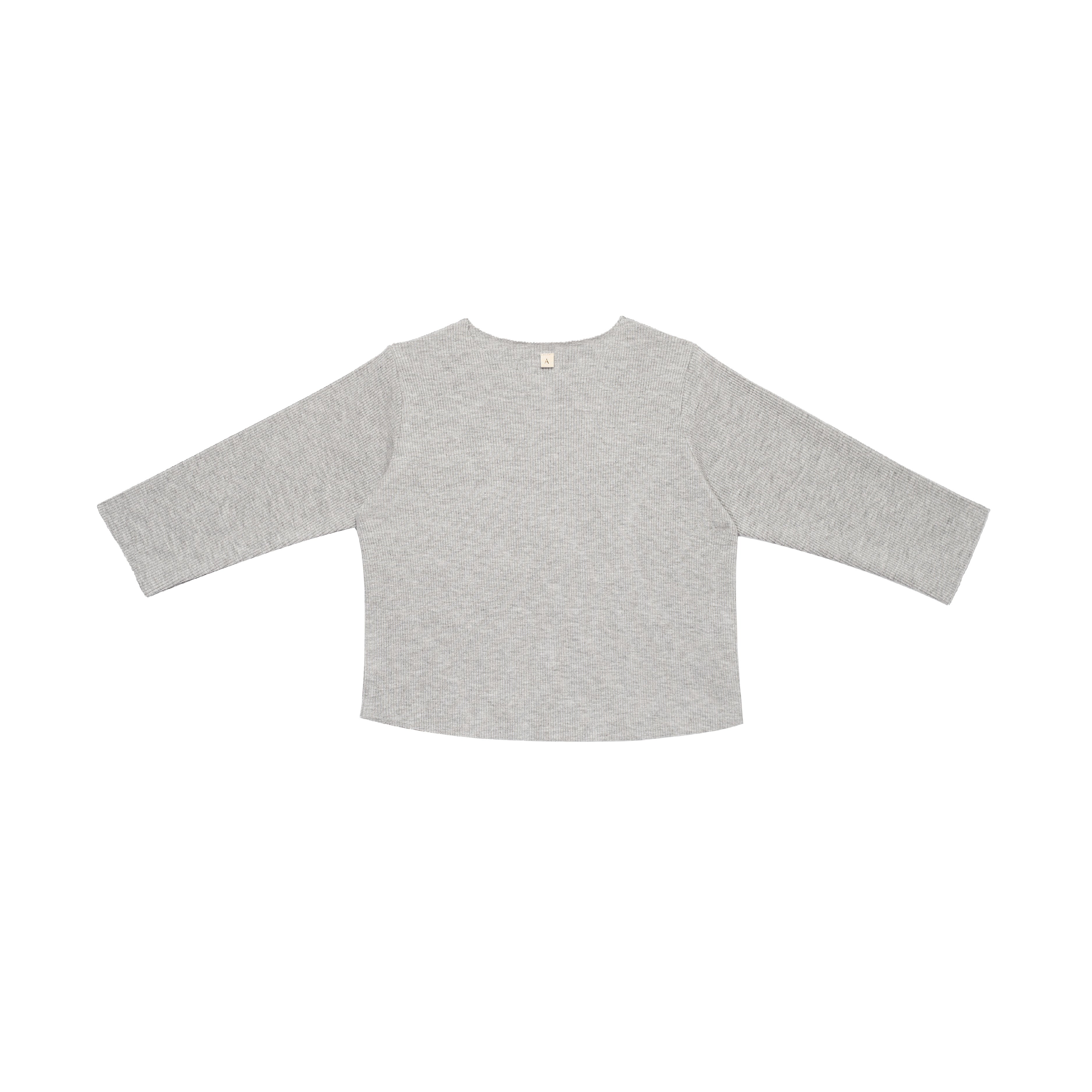 Rib Sweatshirt Set | Light Grey