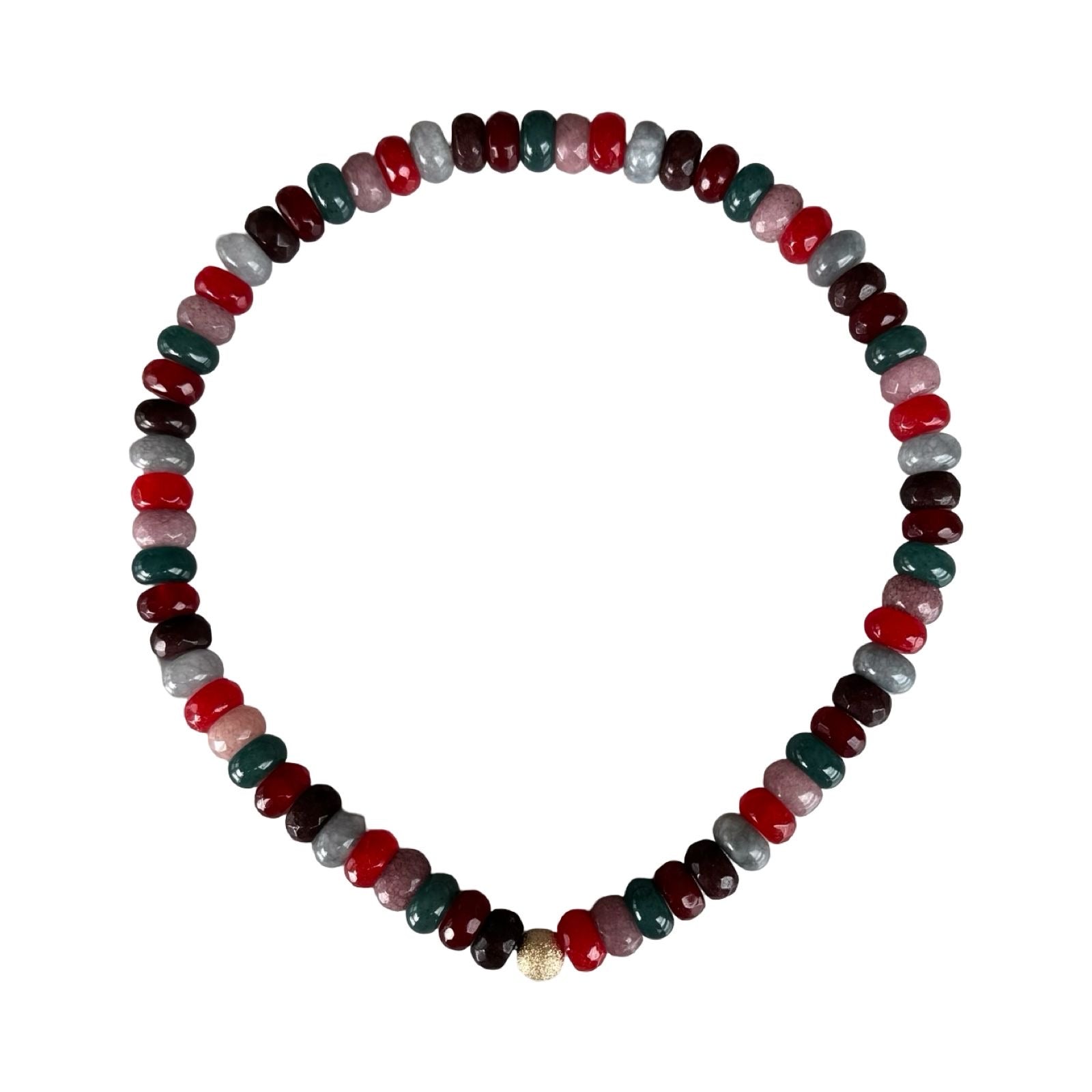 Semi Precious Necklace | Crimson Haze