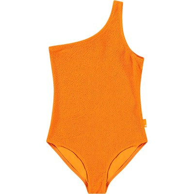 Nai Solid One Shoulder Swimsuit | Tumeric