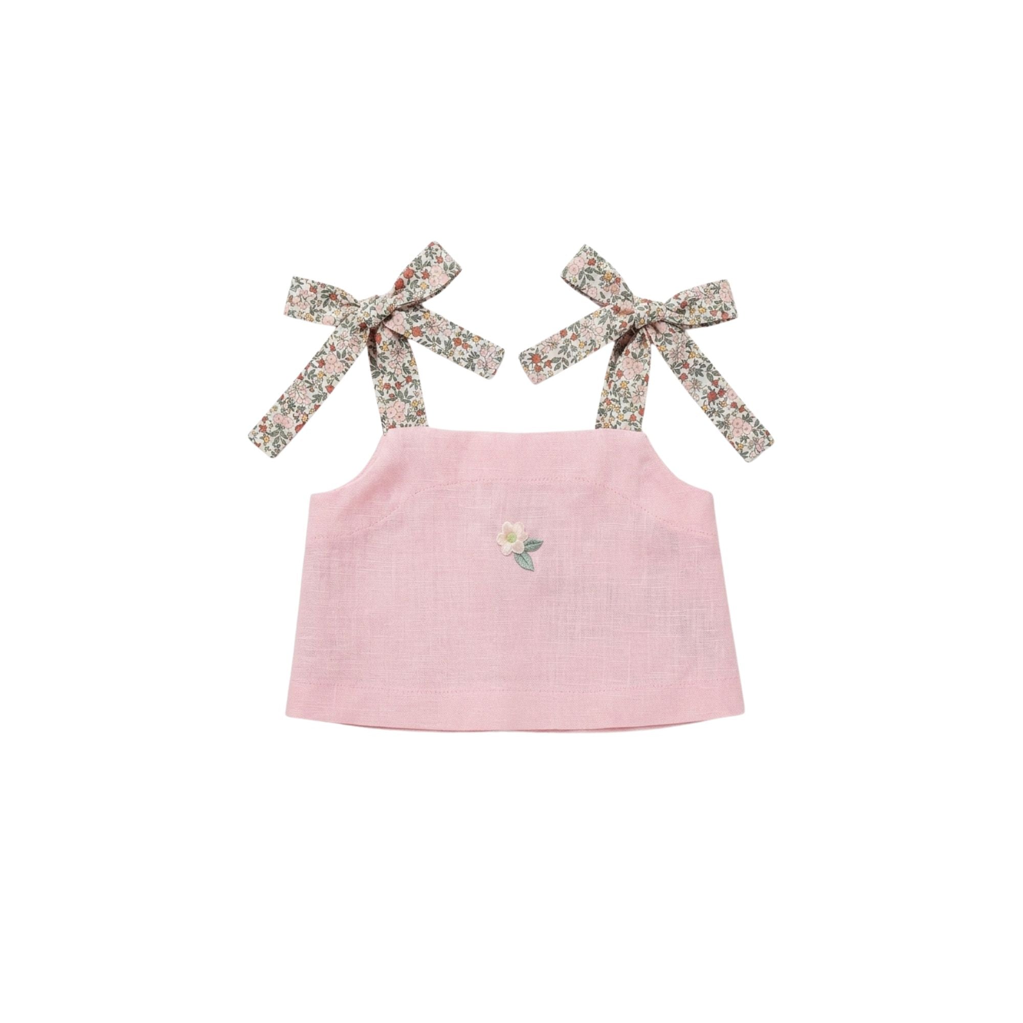 Linen Embroidery Set | Pink