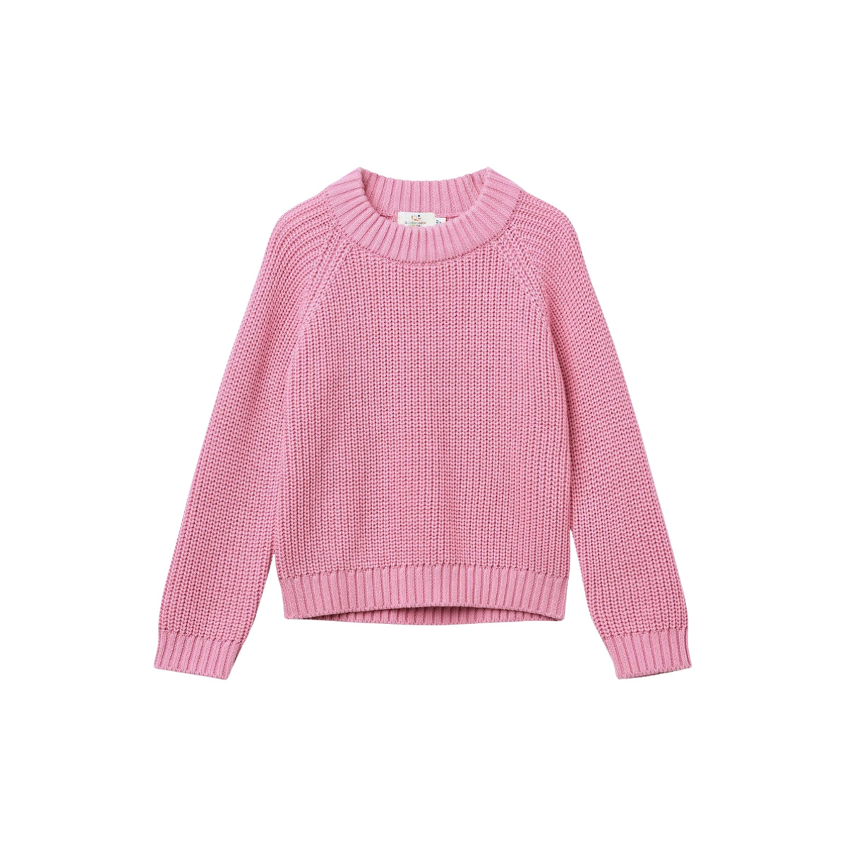 Classic Knitted Rib Sweater | Blossom Pink